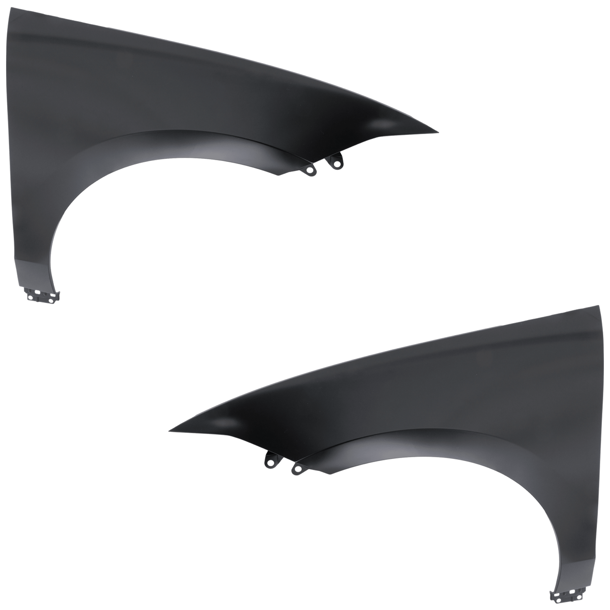 AM IONIQ 6-23-24 FRONT FENDER RH AND LH Black Steel CAPA SKU SET GF22010055Q Partslink HY1240192C HY1241192C OEM 66310KL001-66320KL001