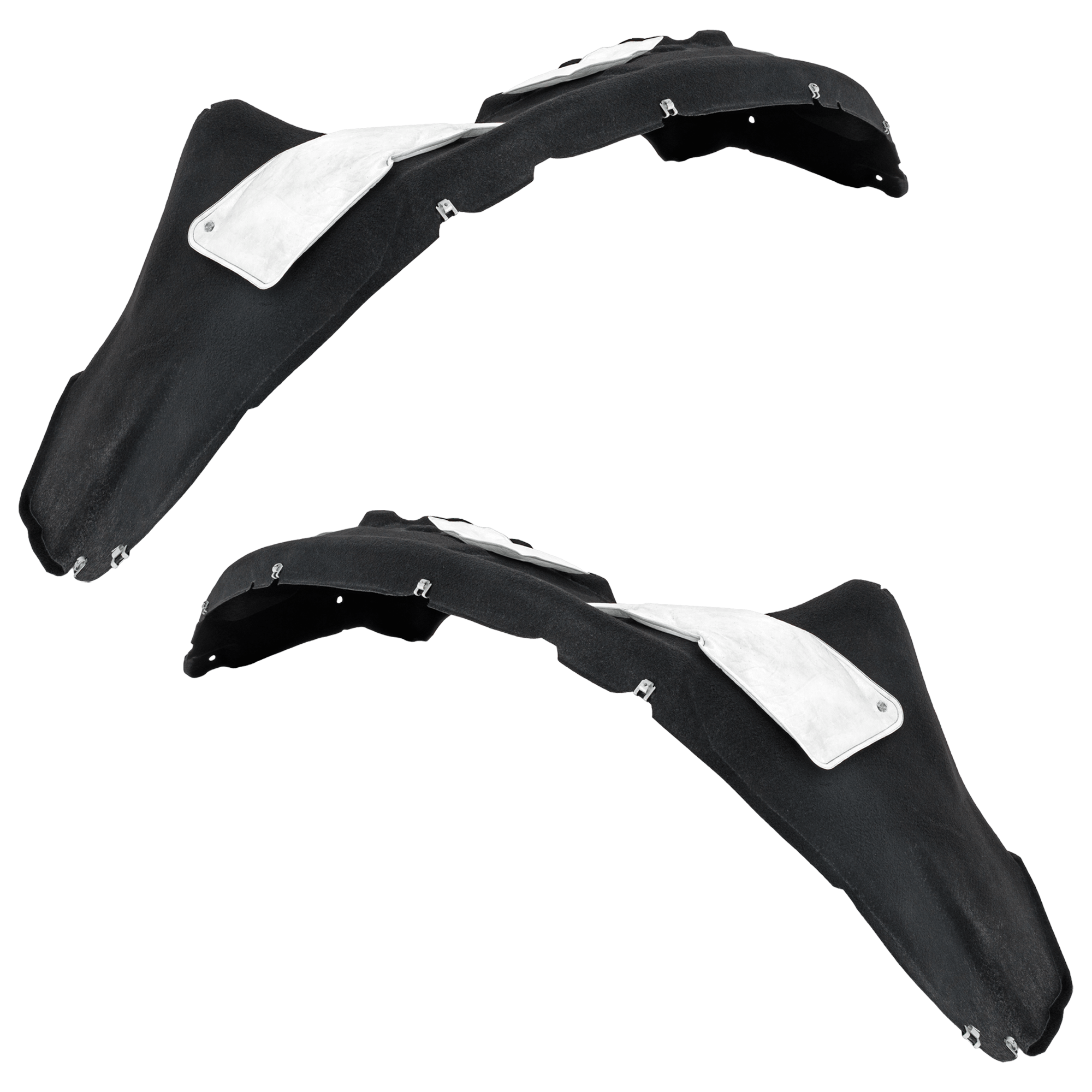 AM F 250 F 350 SUPER DUTY 23-24 FRONT FENDER LINER RH AND LH 6.7-7.3L Eng King Ranch Lariat Platinum XLT Models Thermo Form w Insulation Foam CAPA SKU SET GF22210137Q Partslink FO1248226C FO1249226C OEM PC3Z16102B PC3Z16103B