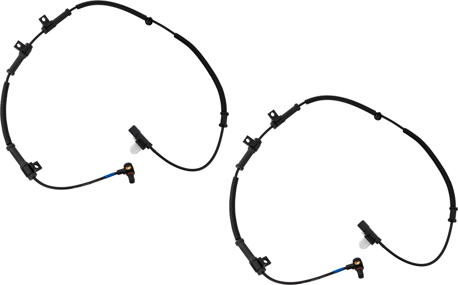 AM F 250 F 350 SUPER DUTY 13-16 FRONT ABS SPEED SENSOR RH AND LH 4 Bolt Holes 1 Female Rectangular Connector 2 Male Blade Type Terminal SKU SET GF31080002-2 OEM DC3Z2C204B DC3Z2C204E