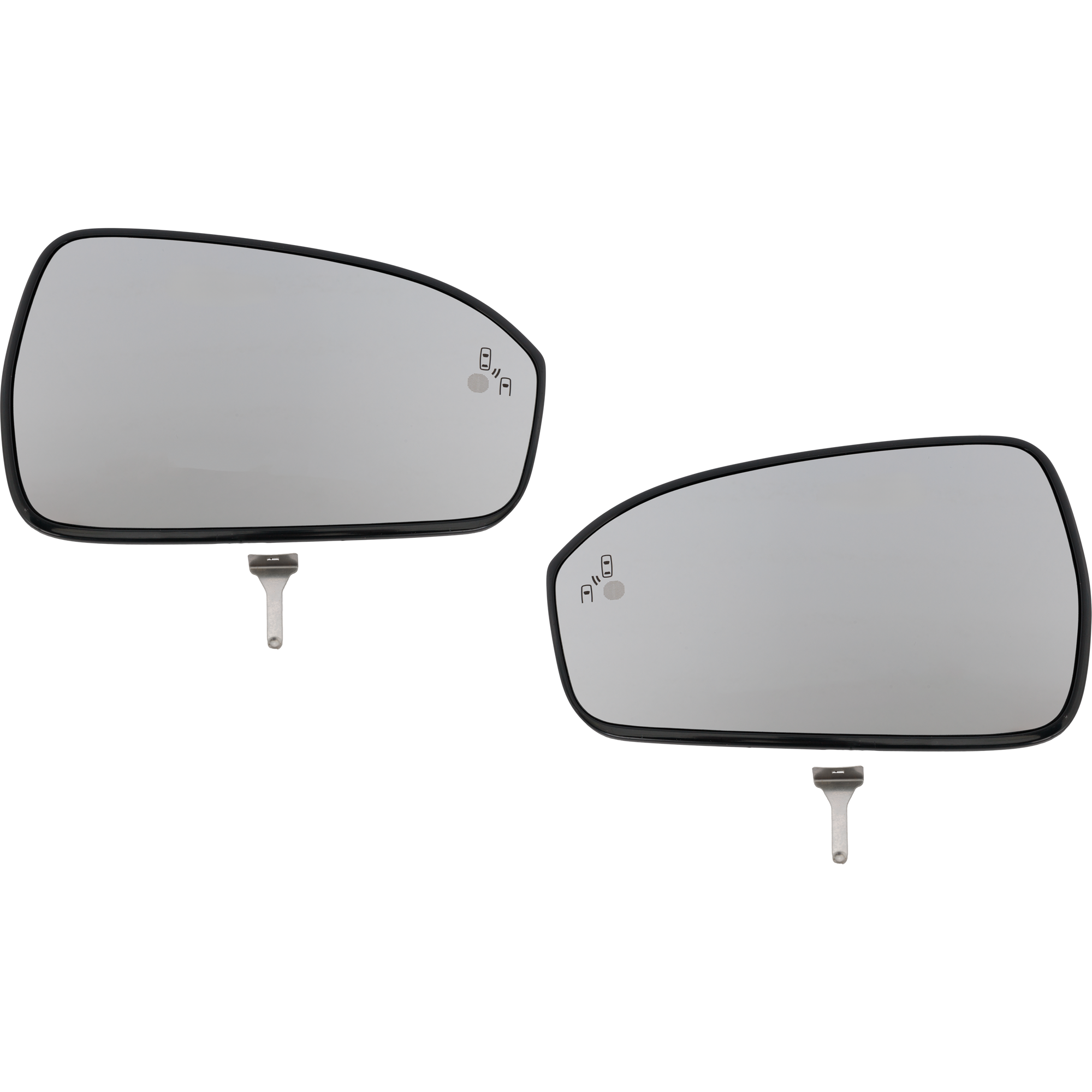 AM FUSION 13-20 MIRROR GLASS RH AND LH Power Heated w Blind Spot Detection No Turn Signal Light SKU SET GFD548GR Partslink FO1324171 FO1325171 OEM DS7Z17K707C DS7Z17K707H