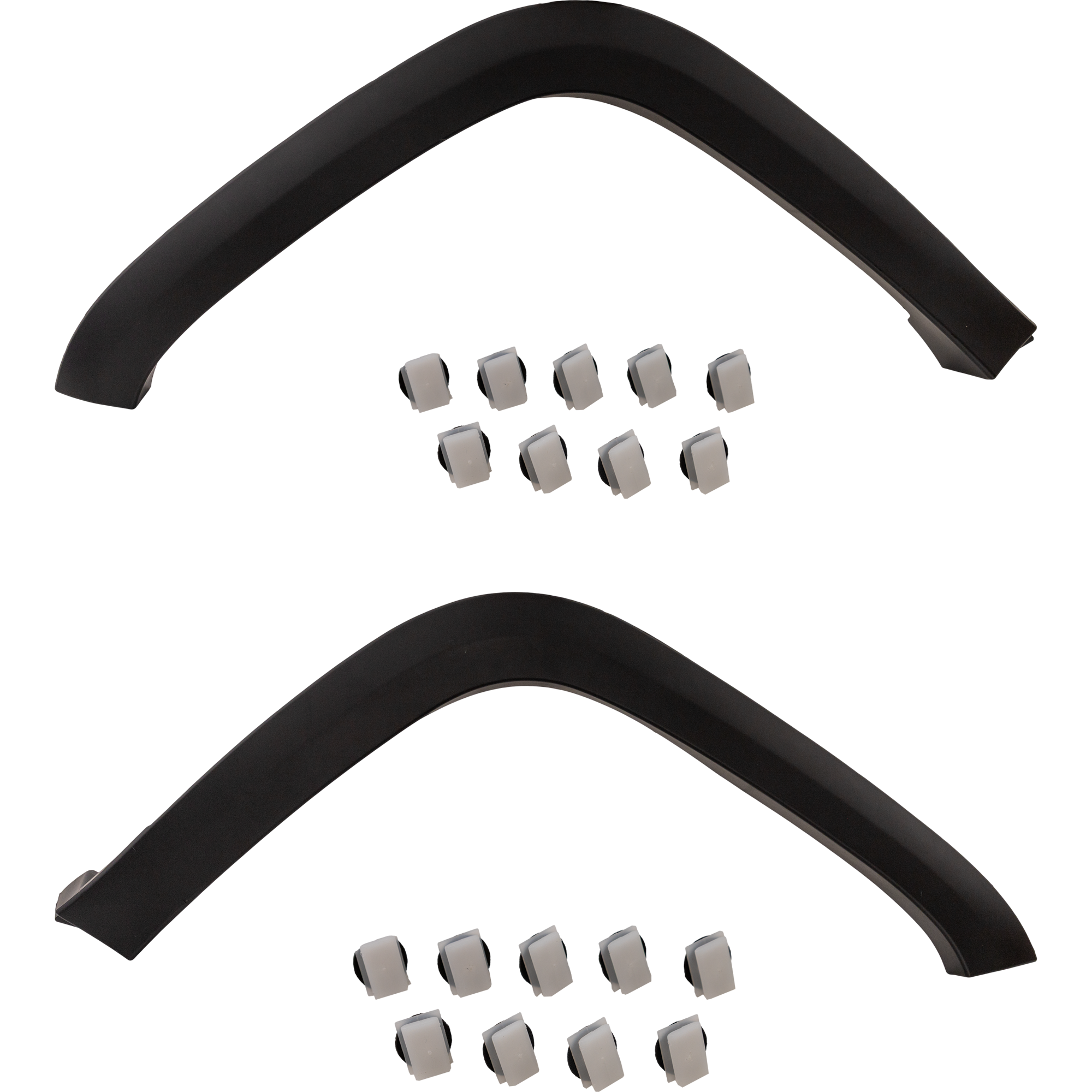 AM CHEROKEE 19-23 FRONT WHEEL OPENING MOLDING RH AND LH Rear Textured Black Trailhawk Elite Trailhawk X Models SKU SET GJ22130027 Partslink CH1290135 CH1291135 OEM 68315996AF 68315997AF