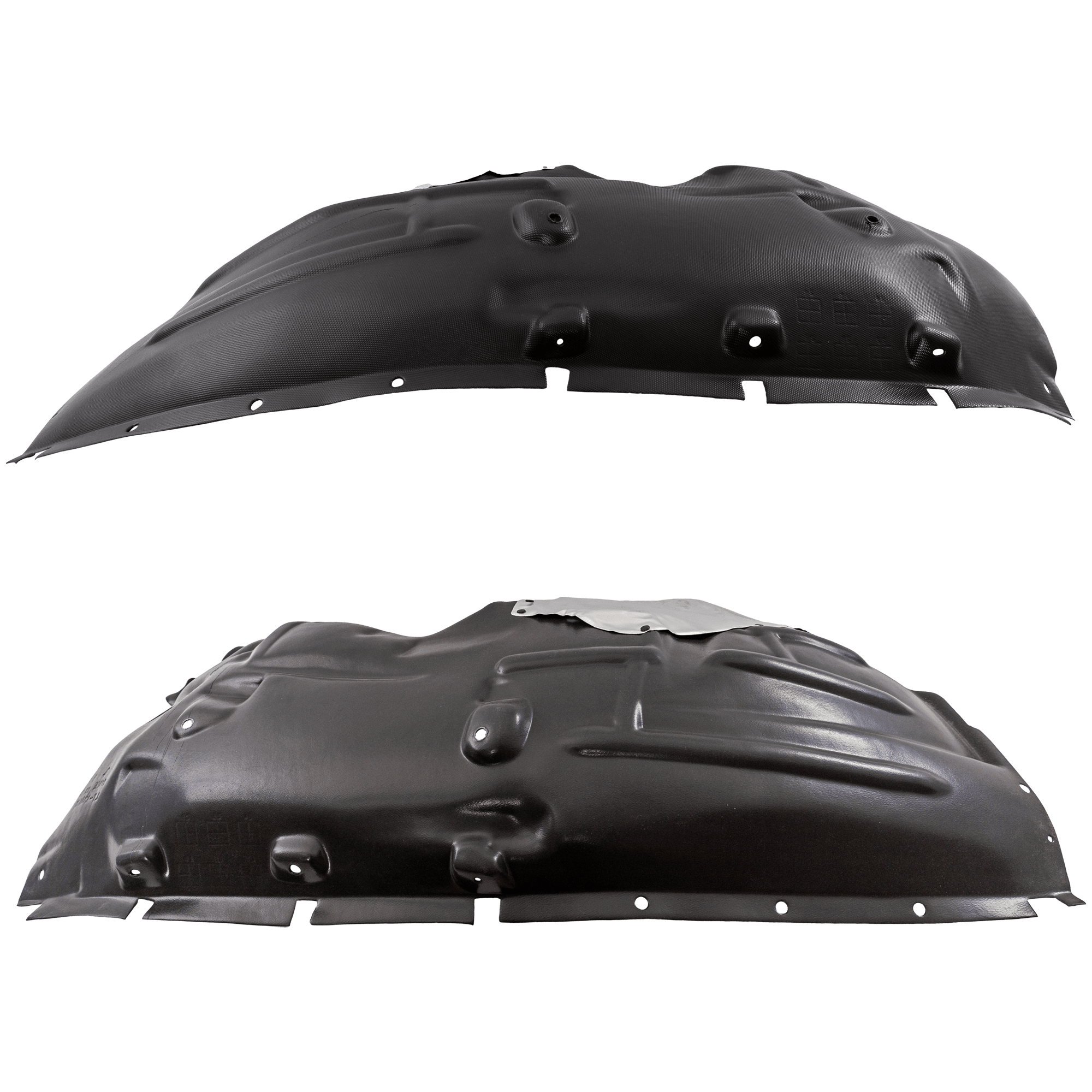 AM GLADIATOR 20-23 WRANGLER 18-24 FRONT FENDER LINER RH AND LH Vacuum Form w o Insulation Foam SKU SET GJ22210001 Partslink CH1248228 CH1249228 OEM 68469508AD 68469509AC