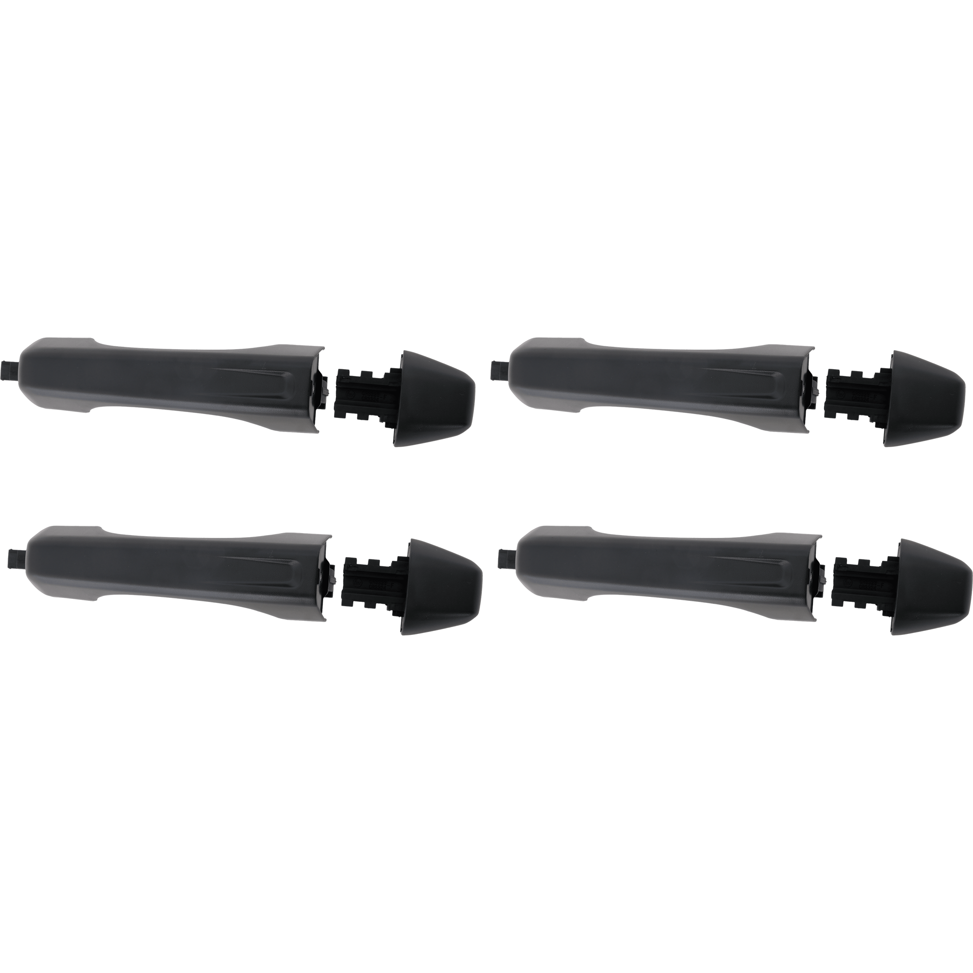 AM GLADIATOR 20-24 WRANGLER 18-24 FRONT AND REAR EXTERIOR DOOR HANDLE RH AND LH Metal Black w o Keyhole SKU SET GJ46250011-4 OEM 68282348AD PFM