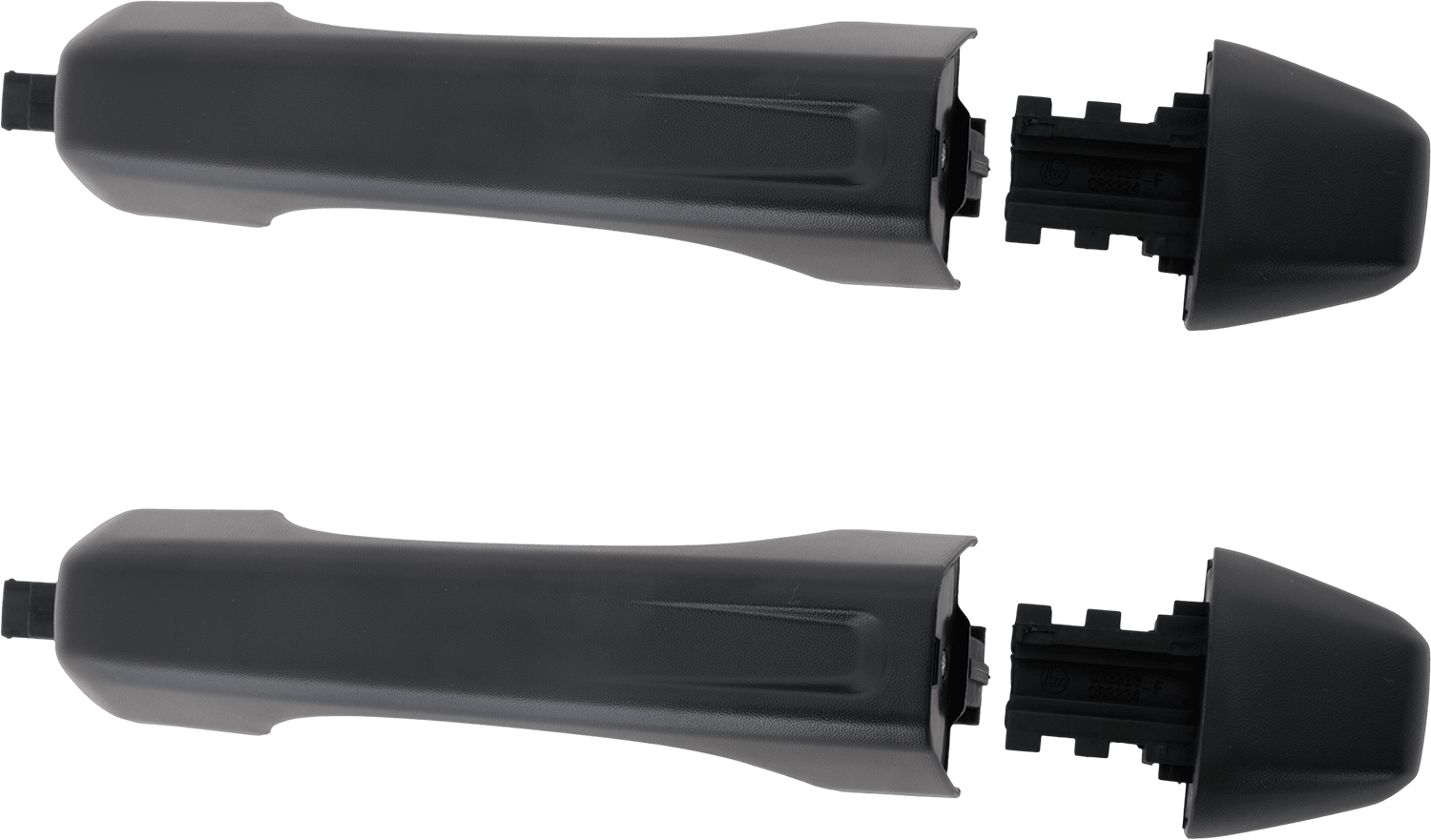 AM GLADIATOR 20-24 WRANGLER 18-24 FRONT EXTERIOR DOOR HANDLE RH AND LH Metal Black w o Keyhole =REAR SKU SET GJ46250011 OEM 68282348AD PFM