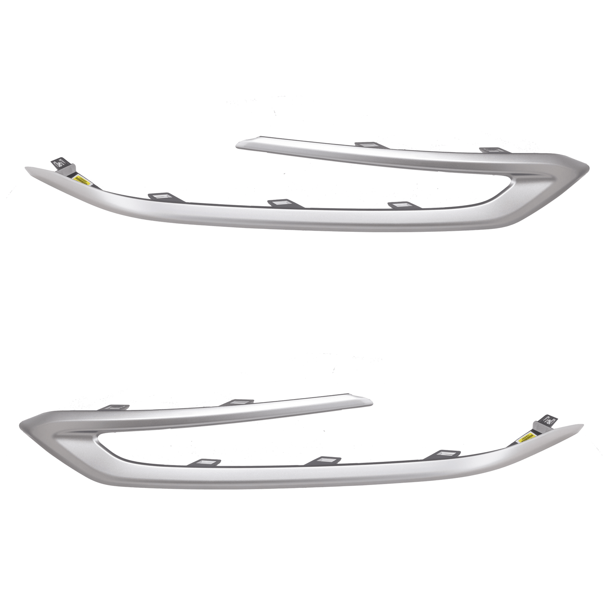 AM RX350-23-23 FRONT BUMPER MOLDING RH AND LH Primed w F Sport Package CAPA SKU SET GL01590011Q Partslink LX1046104C LX1047104C OEM 531230E270-531240E120