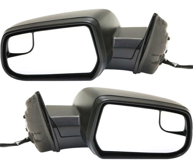 AM EQUINOX TERRAIN 10-17 MIRROR RH AND LH Power Non Heated Manual Folding Textured Black w Blind Spot Glass No Auto dimming Memory and Signal Light SKU SET GM102ER Partslink GM1320452 GM1321452 OEM 22818262-22818263