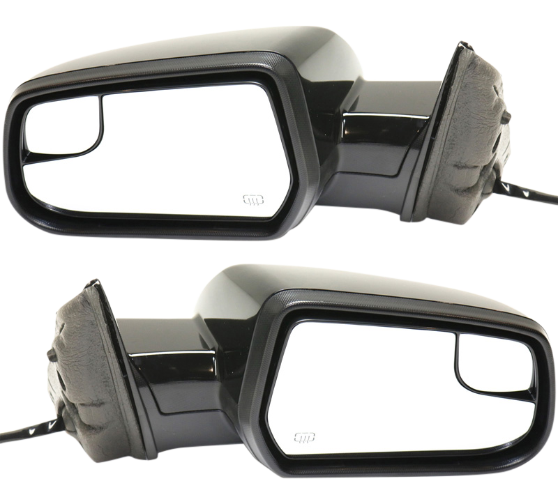 AM EQUINOX TERRAIN 10-17 MIRROR RH AND LH Power Heated Manual Folding Paintable w Blind Spot Glass No Auto dimming Memory and Signal Light SKU SET GM103ER Partslink GM1320453 GM1321453 OEM 22818288-22818289