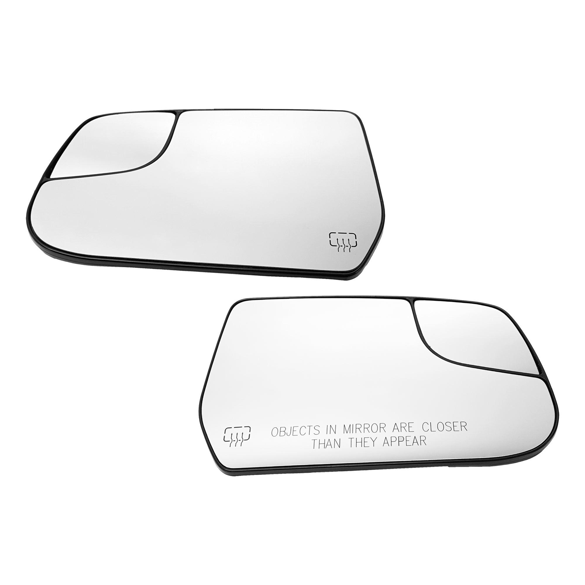 AM EQUINOX 10-17 MIRROR GLASS RH AND LH Heated No Signal w Backing Plate and Blind Spot Glass SKU SET GM103GR Partslink GM1325126 GM1324126 OEM 20873492-20873491