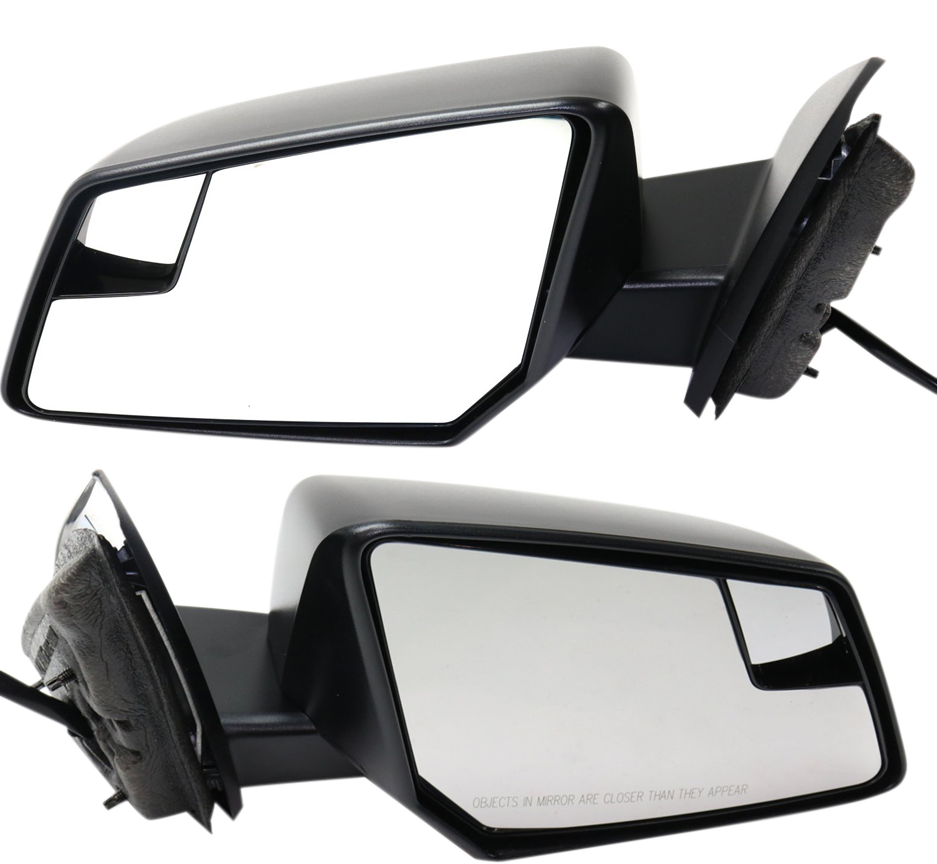 AM ACADIA 13-15 MIRROR RH AND LH Power Non Heated Manual Folding Textured Black w Blind Spot Glass No Auto dimming Memory and Signal Light SKU SET GM105ER Partslink GM1320475 GM1321475 OEM 23130953-23130954