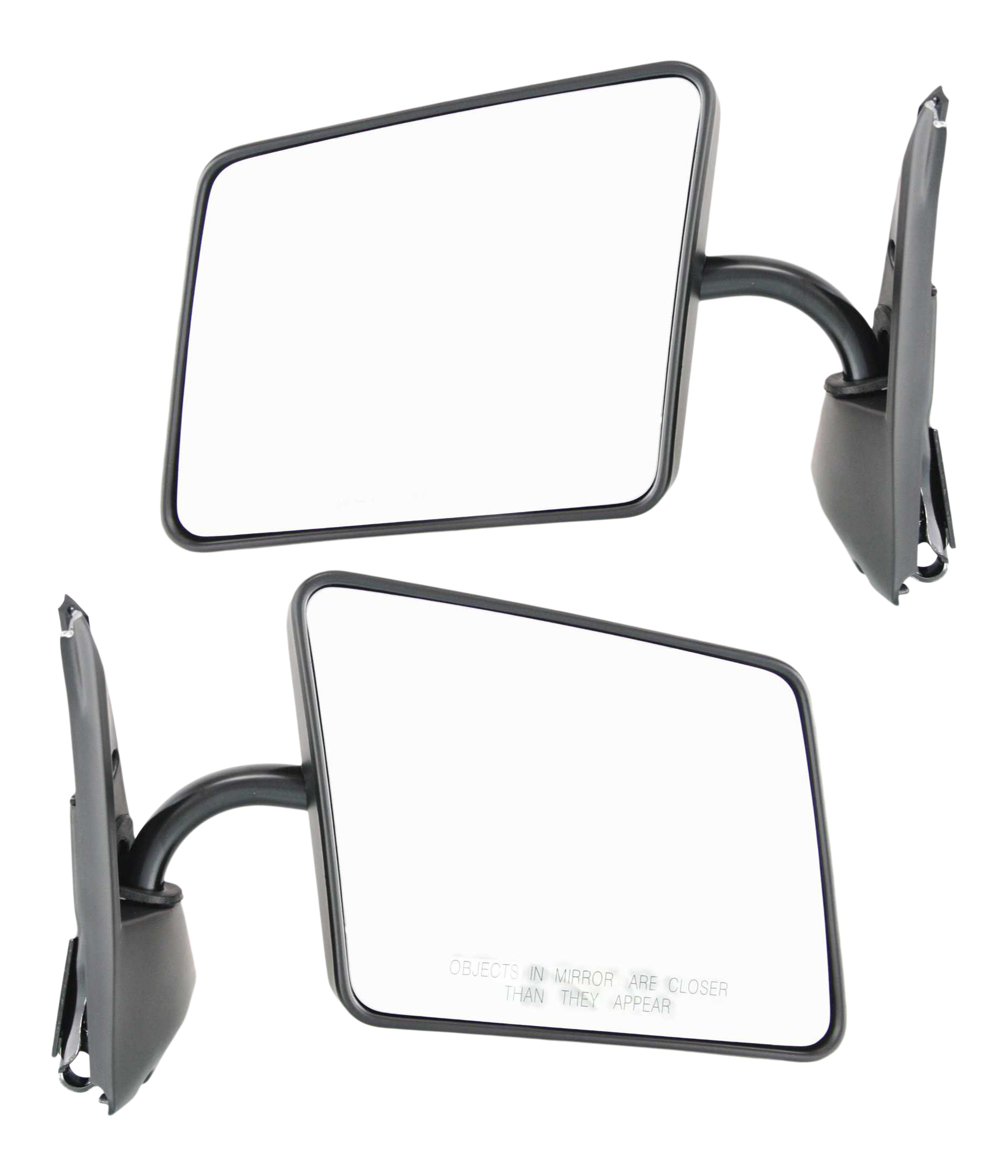 AM S10 PICKUP 82-93 S10 BLAZER 83-94 MIRROR RH AND LH Manual Adjust Manual Folding Non Heated Paintable Below Eyeline Type SKU SET GM11R Partslink GM1320101 GM1321101 OEM 15642571-15642572