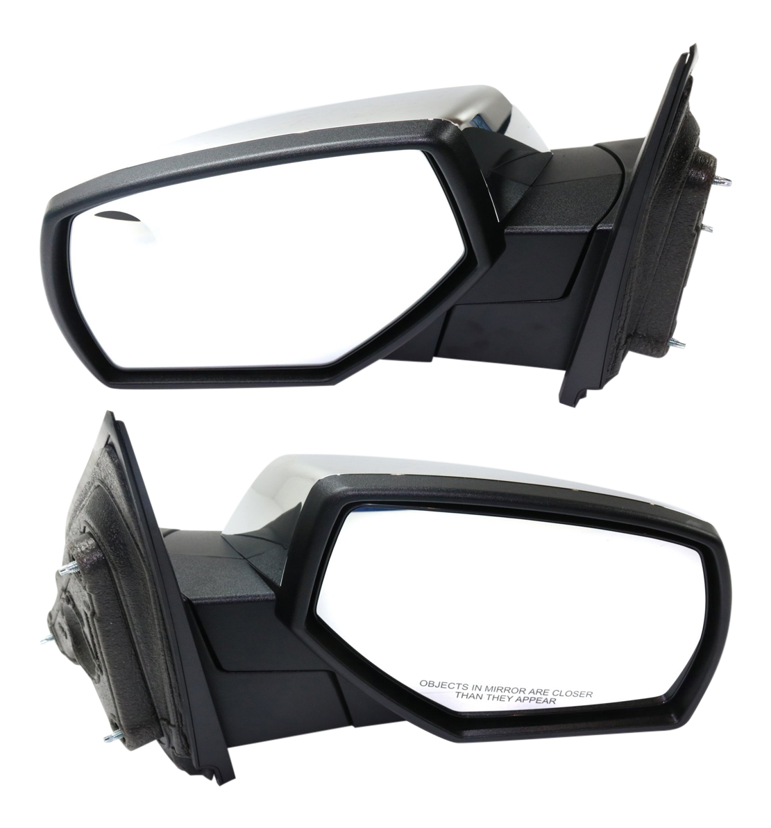 AM SILVERADO SIERRA 2500 HD 3500 HD 15-19 MIRROR RH AND LH Manual Adjust Manual Folding Non Heated Chrome WT Base Models Includes 2019 Sierra 1500 Limited SKU SET GM131CR OEM 20979682 PFM 20979683 PFM