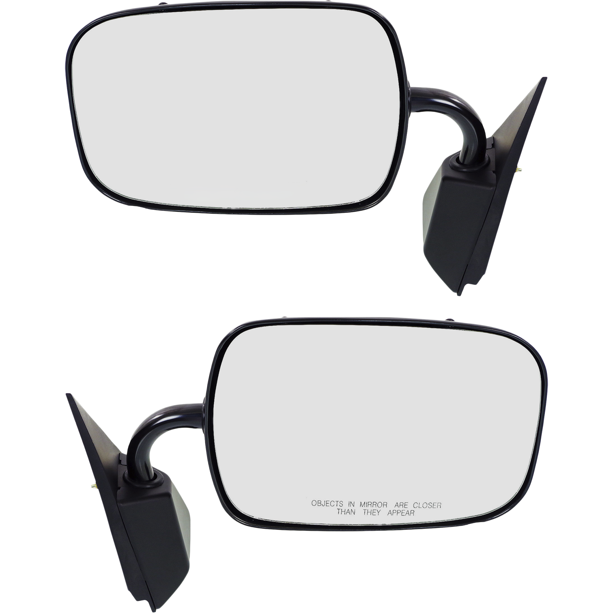 AM C K FULL SIZE P U 88-00 MIRROR RH AND LH Manual Adjust Manual Folding Non Heated Paintable No Auto dimming BSD Memory and Signal Light Below Eyeline Type SKU SET GM13BR Partslink GM1320177 GM1321177 OEM 19177485-19177486