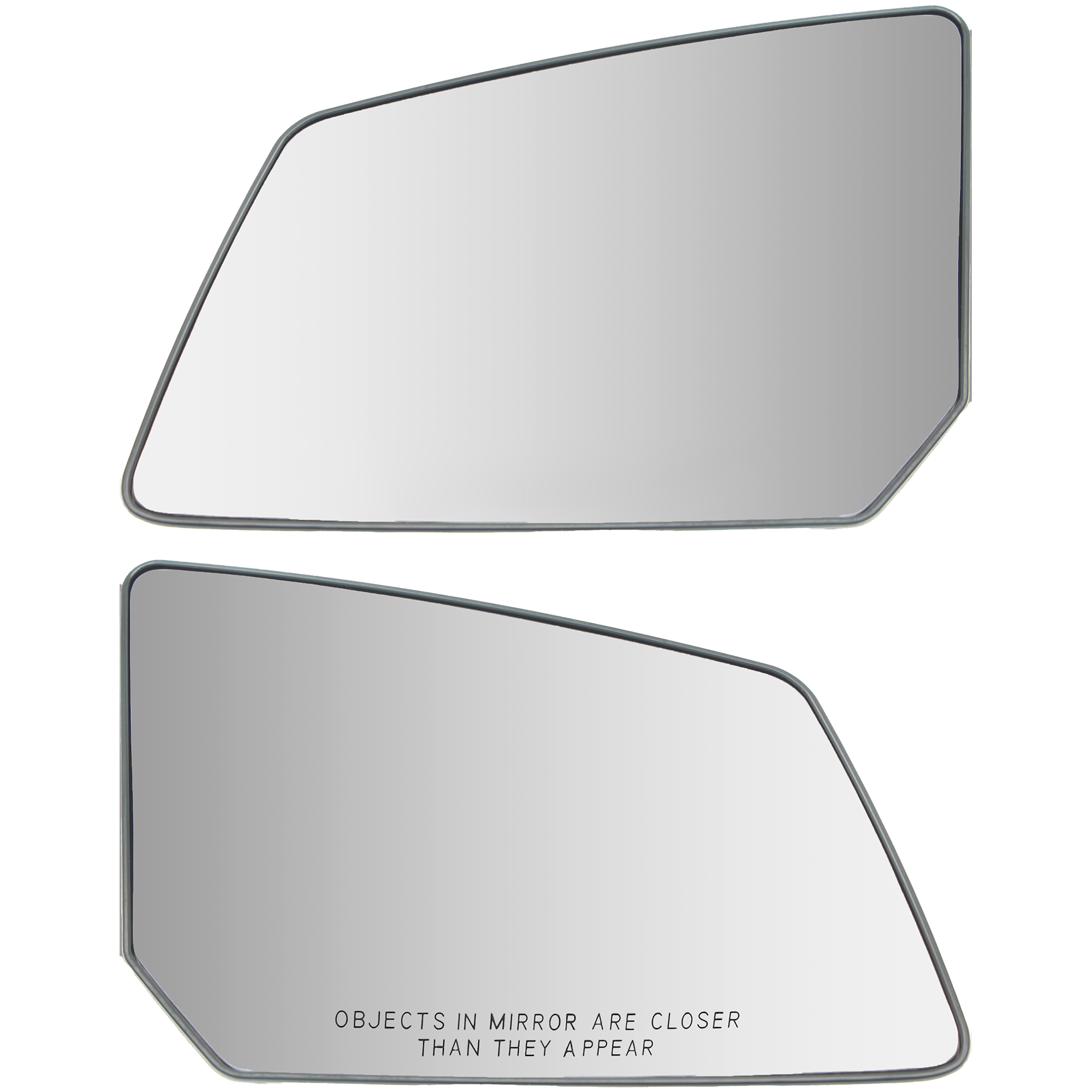 AM ACADIA 09-13 TRAVERSE 09-15 MIRROR GLASS RH AND LH Non Heated w Backing Plate SKU SET GM140GR Partslink GM1324124 GM1325124 OEM 25990002-25990003-25990004