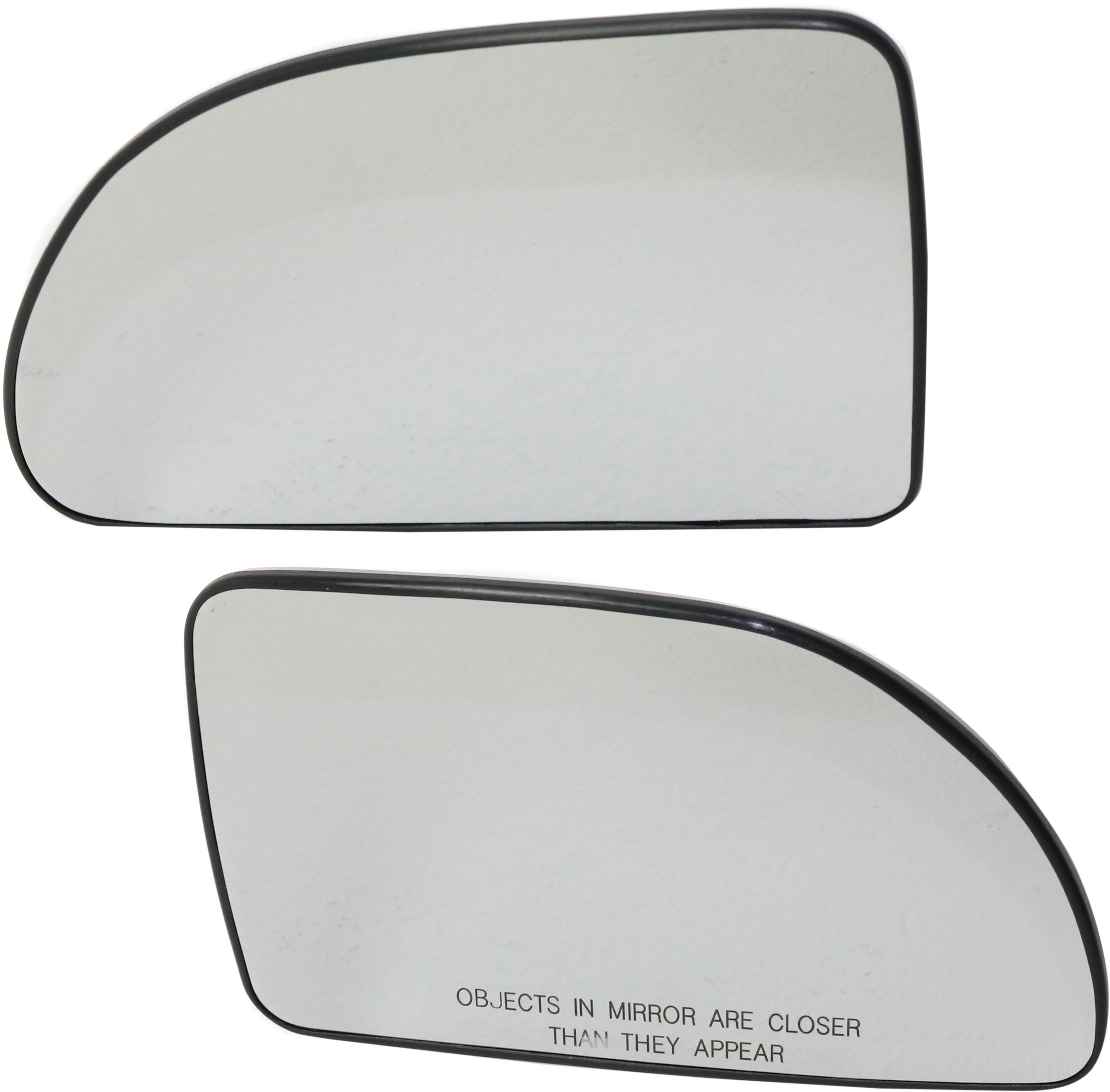 AM EQUINOX 05-09 TORRENT 06-09 VUE 02-07 MIRROR GLASS RH AND LH Non Heated w Backing Plate SKU SET GM161GR Partslink GM1325115 GM1324115 OEM 22629356-22629357