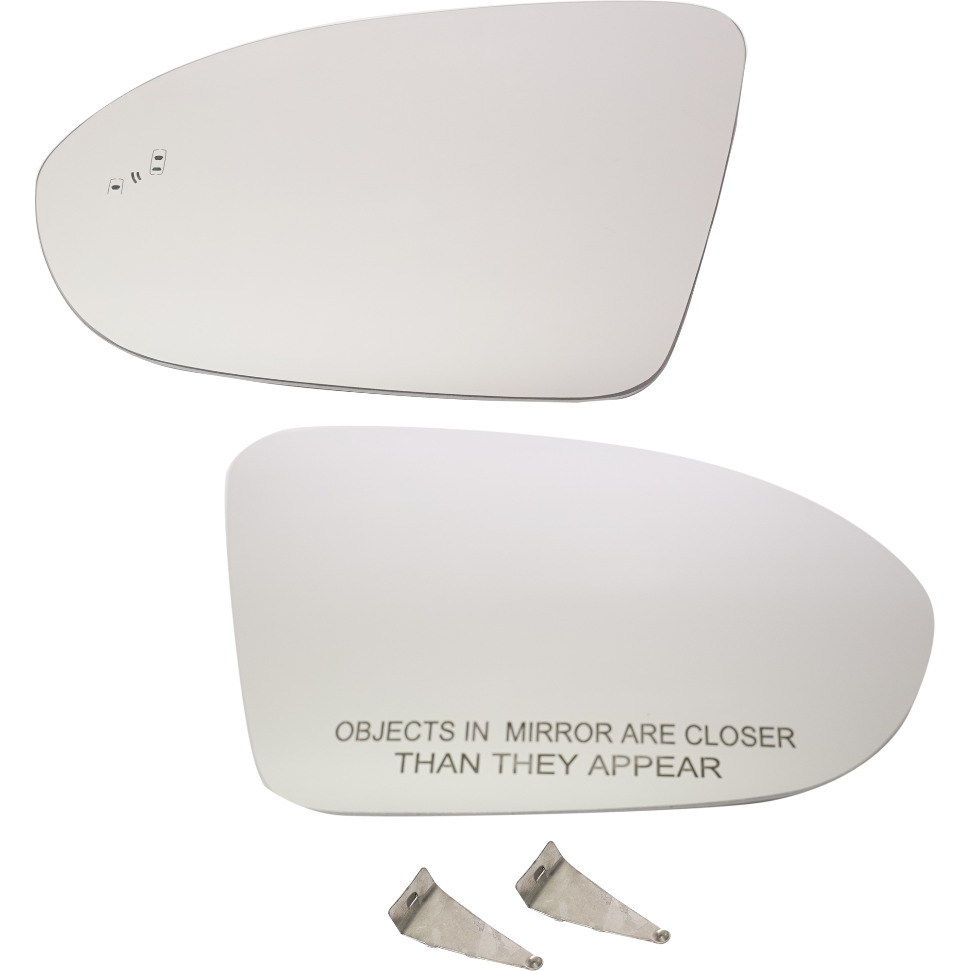AM CRUZE 16-19 MIRROR GLASS RH AND LH Heated w Backing Plate w Blind Spot Detection SKU SET GM176GR Partslink GM1325185 GM1324185 OEM 39123333-39123332