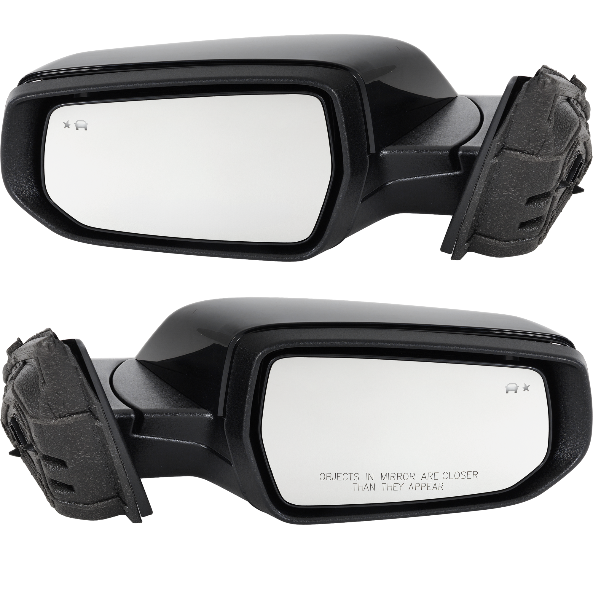 AM MALIBU 16-22 MIRROR RH AND LH Power Manual Folding Non Heated Paintable w BSD No Memory and Signal Light w Lane Change Assist LS RS Model SKU SET GM214ER S OEM 84705520-23372288-84450521-233
