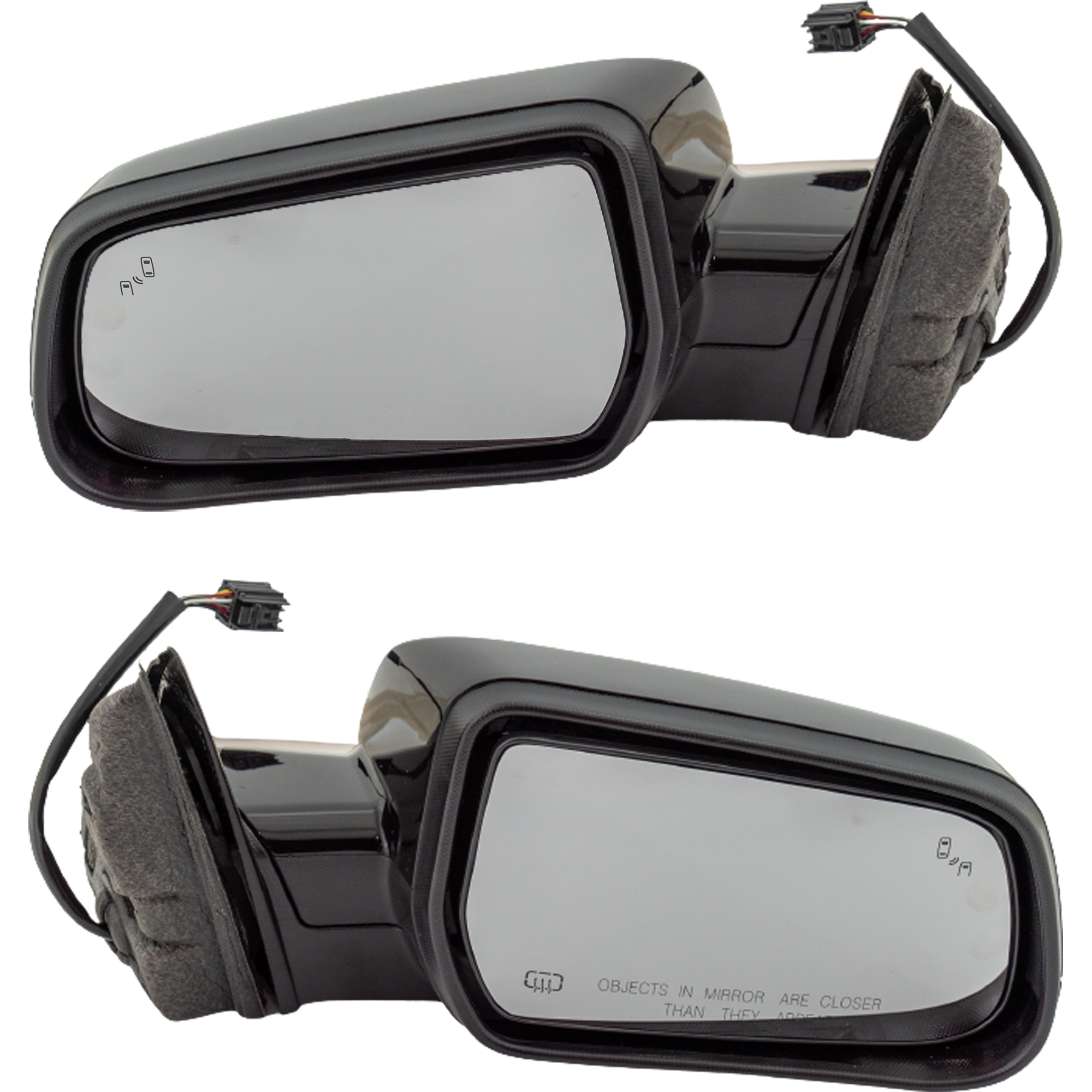 AM EQUINOX 16-17 TERRAIN 15-17 MIRROR RH AND LH Power Manual Folding Heated Paintable w BSD in Glass No Auto dimming Memory and Signal Light SKU SET GM216ER S Partslink GM1320490 GM1321490 OEM 23219864-23219865
