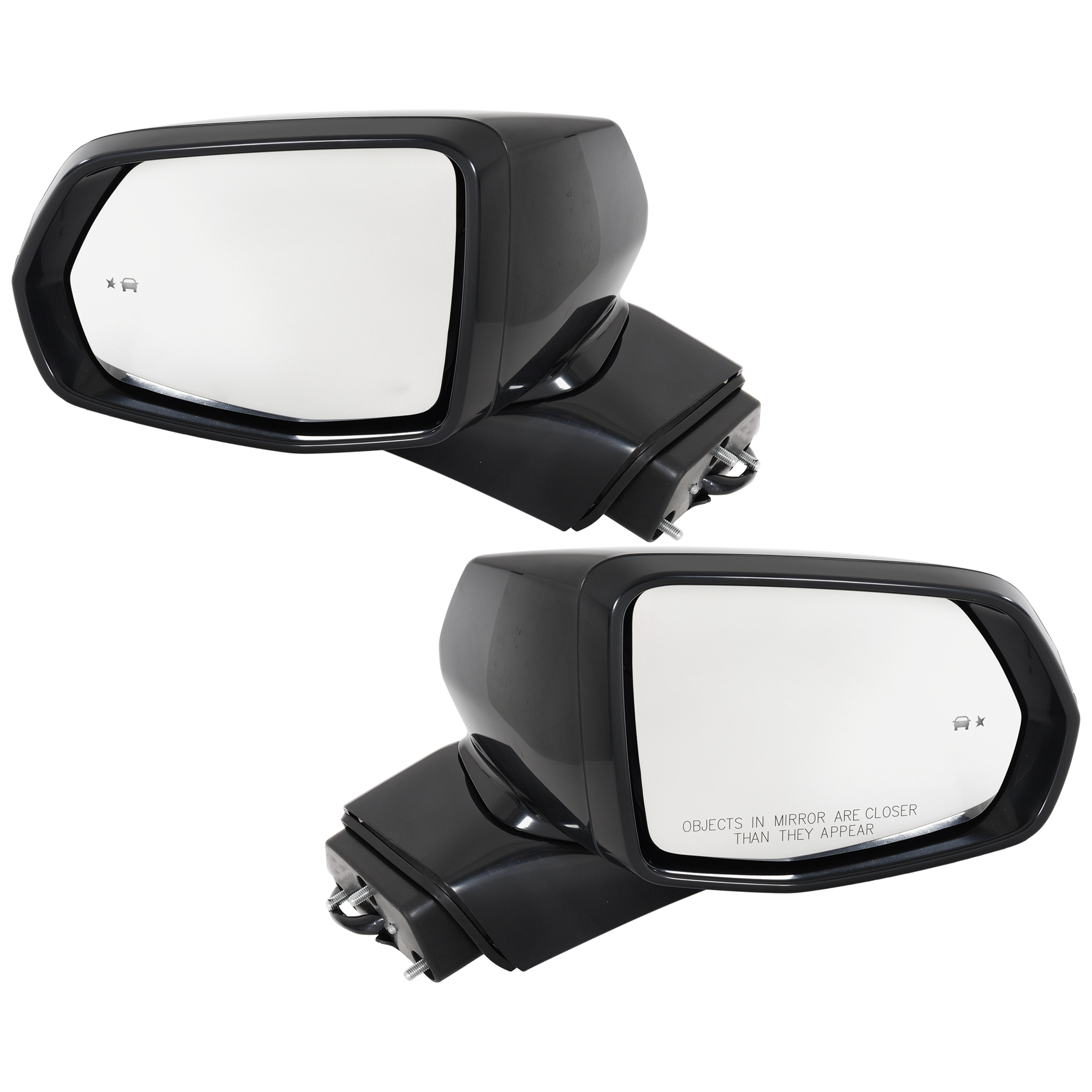 AM BLAZER 19-24 MIRROR RH AND LH Power Manual Folding Heated Paintable w In housing Signal Light BSD in Glass No Memory Puddle Light Auto Dimming SKU SET GM219ER S Partslink GM1320622 GM1321622 OEM 84698488 PFM 84539679-84294428