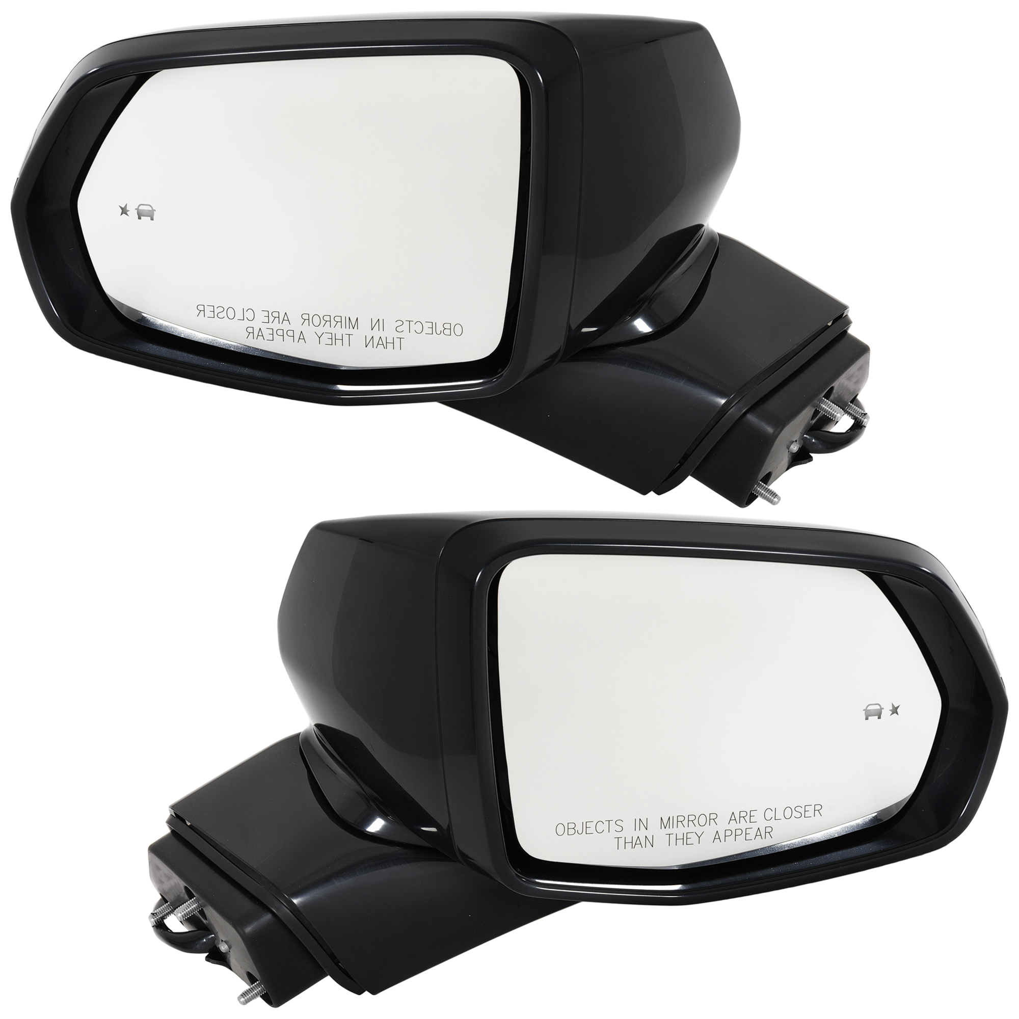 AM BLAZER 19-21 MIRROR RH AND LH Power Manual Folding Heated Paintable w In housing Signal Light Memory BSD in Glass No Puddle Light Auto Dimming SKU SET GM220ER S Partslink GM1320623 GM1321623 OEM 84539683 PFM 84294428-84539684