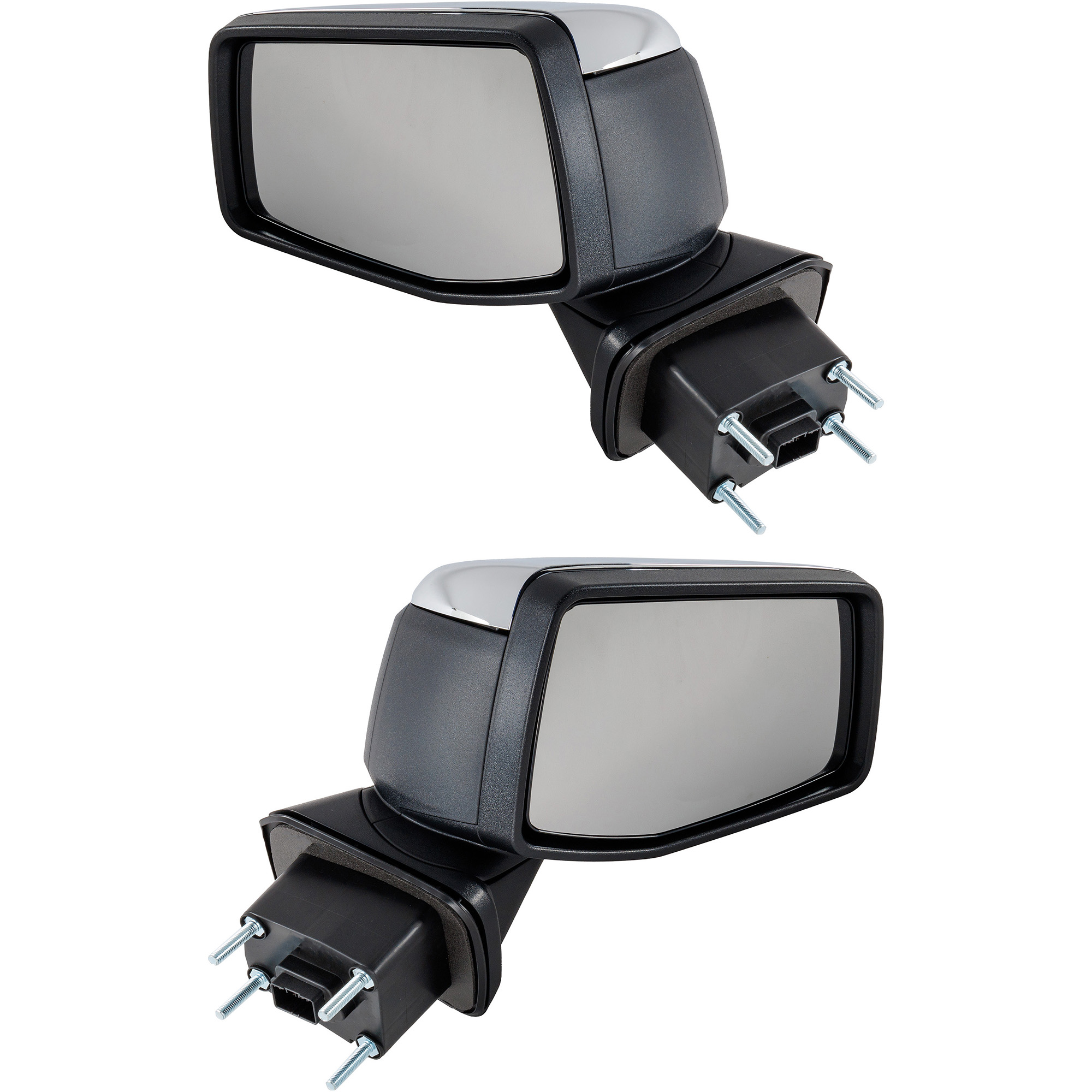 AM SILVERADO 1500-19-23 SILVERADO 1500 LTD 22-22 MIRROR RH AND LH Power Heated Manual Folding Chrome No Auto dimming and Signal Light w Temp Sensor RH SKU SET GM226ER Partslink GM1320585 GM1321585 OEM 84823218-84575698-84732161-843