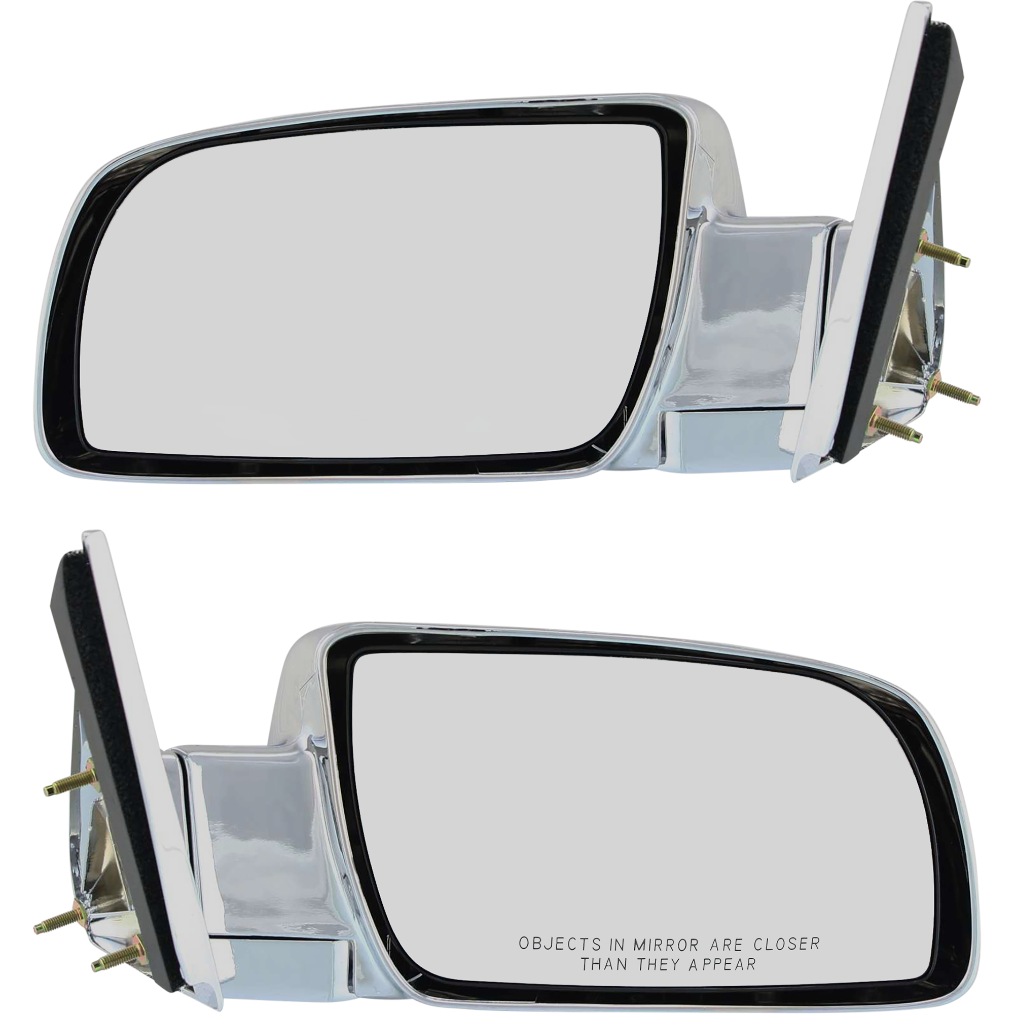 AM C K FULL SIZE P U 88-02 MIRROR RH AND LH Manual Adjust Manual Folding Non Heated Chrome No Auto dimming BSD Memory and Signal Light Standard Type SKU SET GM24CR OEM 15764759 PFM 15036361 PFM 1576
