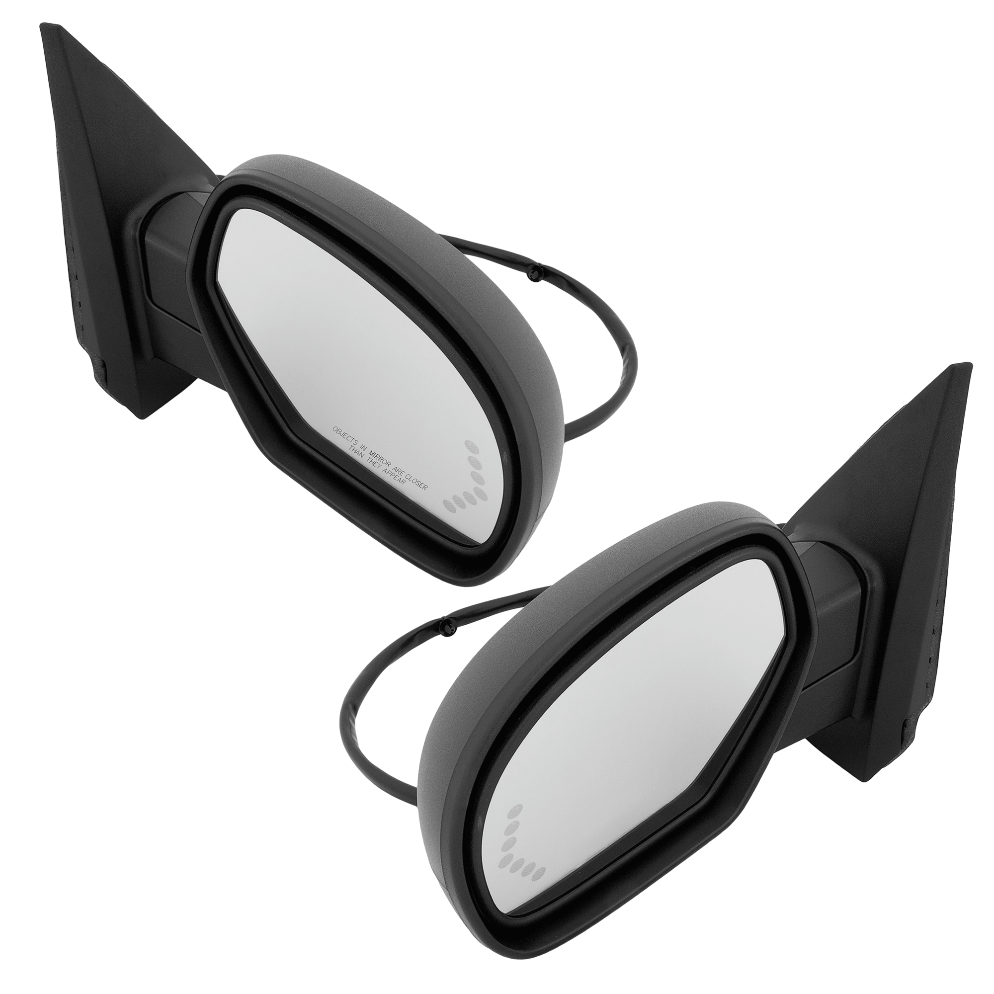 AM SUBURBAN YUKON 07-14 MIRROR RH AND LH Power Power Folding Heated Textured w Auto Dimming Memory Puddle Light and Signal Light No Blind Spot Detection w o Off Road Package SKU SET GM253ER S Partslink GM1320324 GM1321324 OEM 25779805-25831194