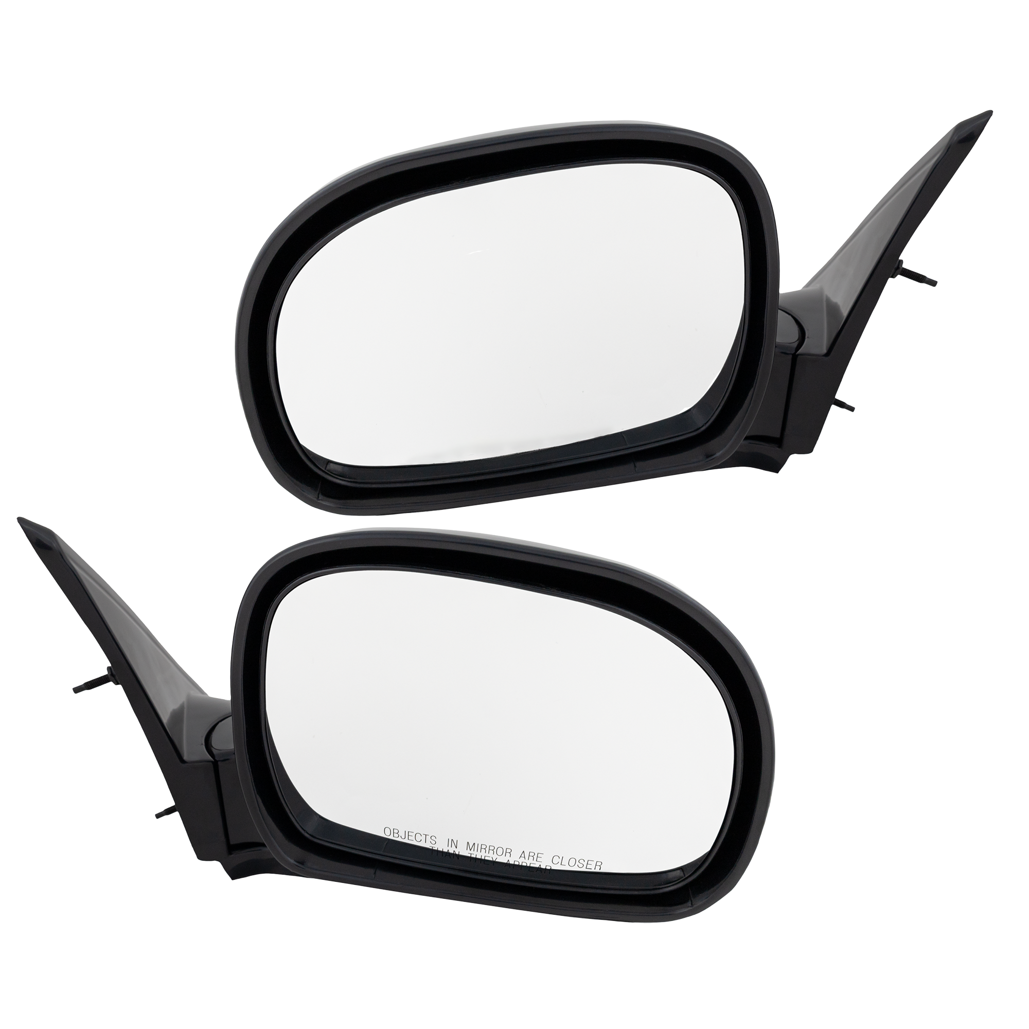 AM S10 PICKUP 94-97 BLAZER 95-98 MIRROR RH AND LH Manual Adjust Manual Folding Non Heated Paintable Below Eyeline Type SKU SET GM30R Partslink GM1320126 GM1321126 OEM 15150849-15150850