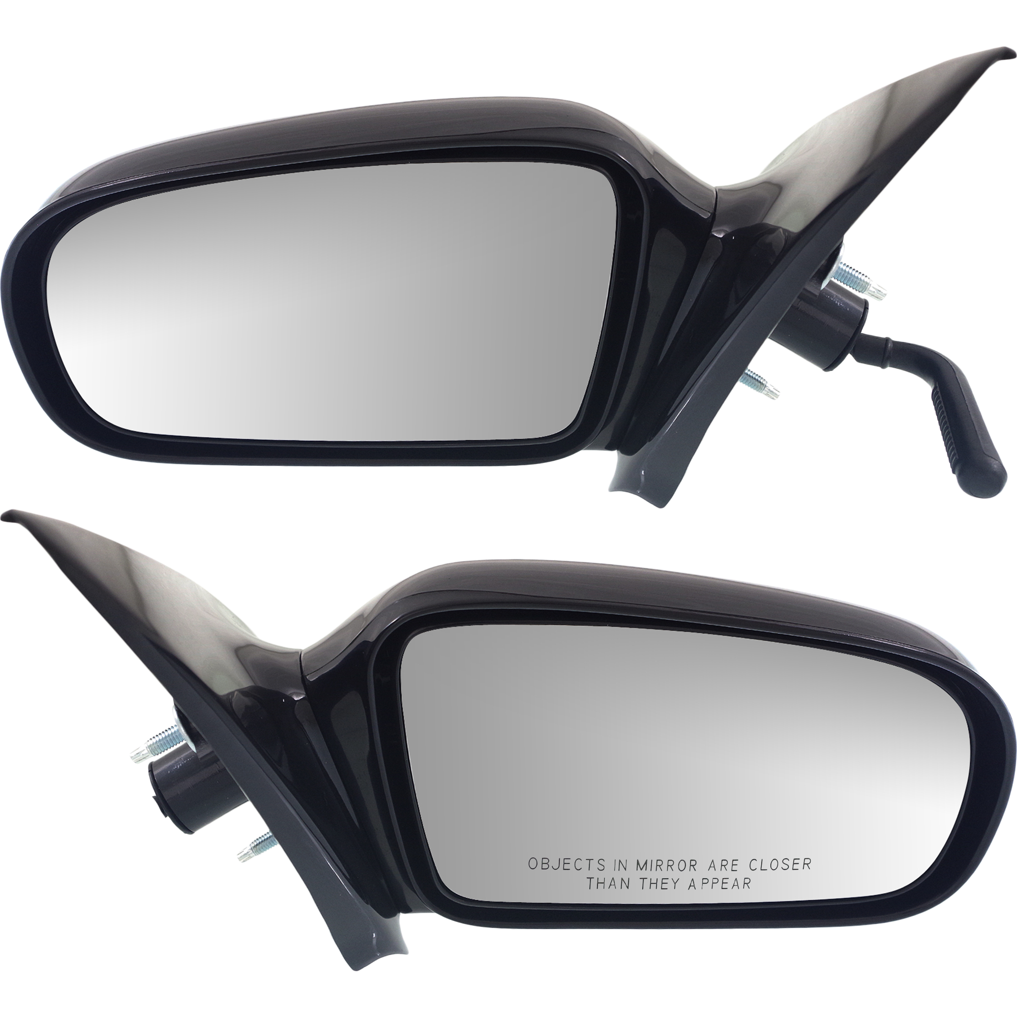 AM CAVALIER SUNFIRE 95-05 MIRROR RH AND LH Manual Adjust Non Heated Non Folding Paintable No Auto dimming BSD Memory and Signal Light Sedan SKU SET GM34R Partslink GM1320168 GM1321168 OEM 10362467-22728849