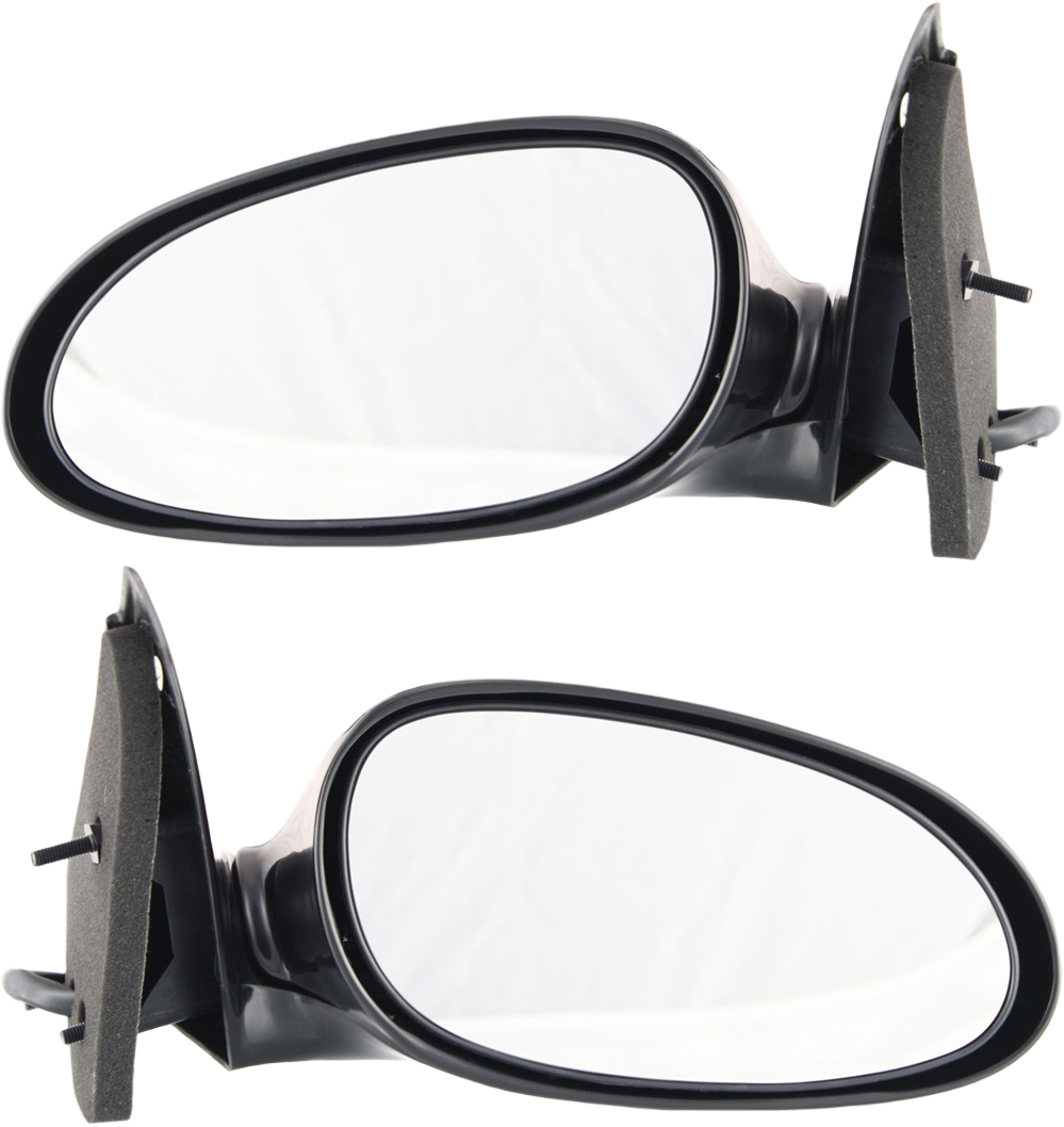 AM CENTURY REGAL 97-05 MIRROR RH AND LH Power Manual Folding Non Heated Paintable SKU SET GM48ER Partslink GM1320212 GM1321212 OEM 10316956-10316957