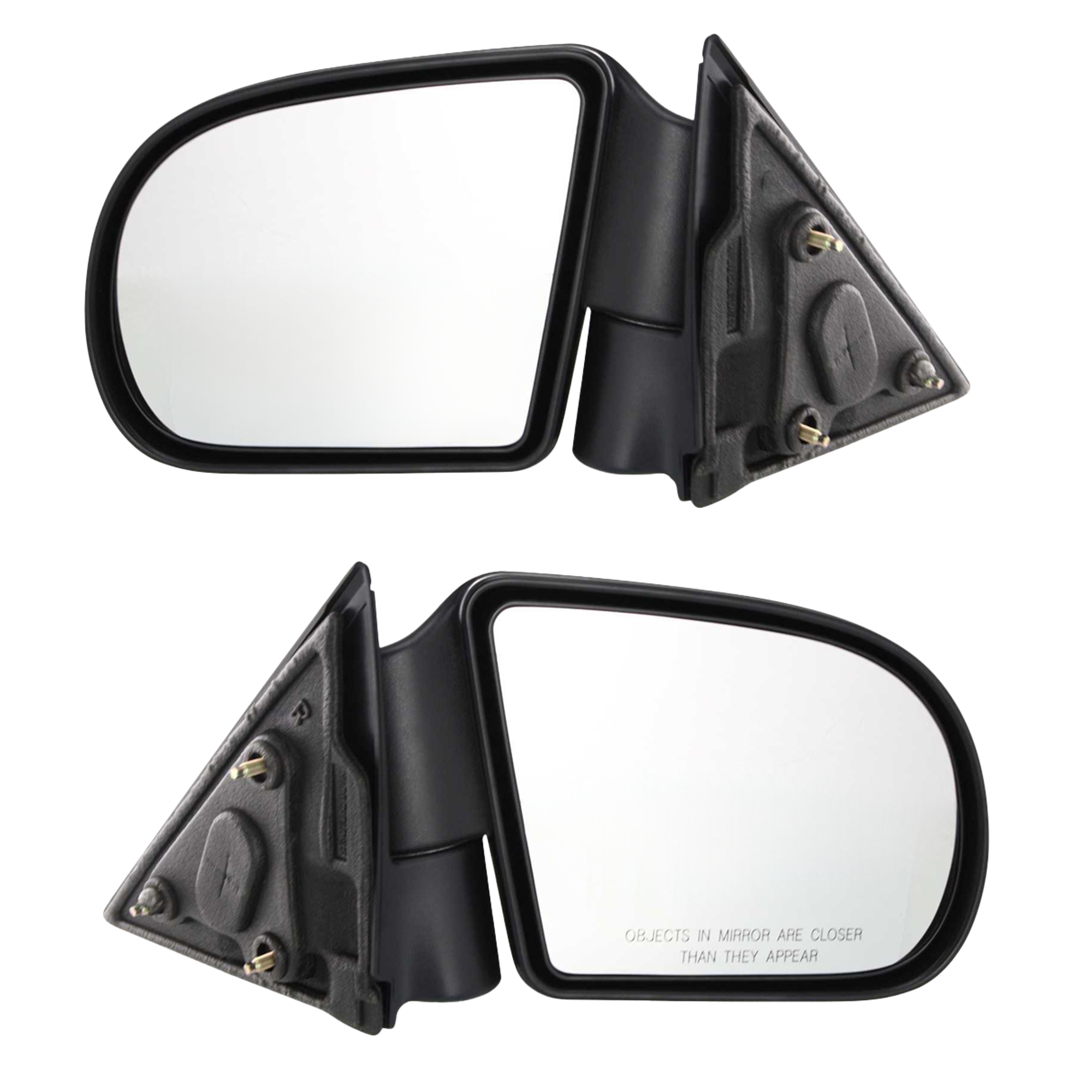 AM S10 PICKUP 99-04 BLAZER 99-05 MIRROR RH AND LH Manual Adjust Manual Folding Non Heated Textured Below Eyeline Type SKU SET GM49R Partslink GM1320188 GM1321188 OEM 15172864-15193316