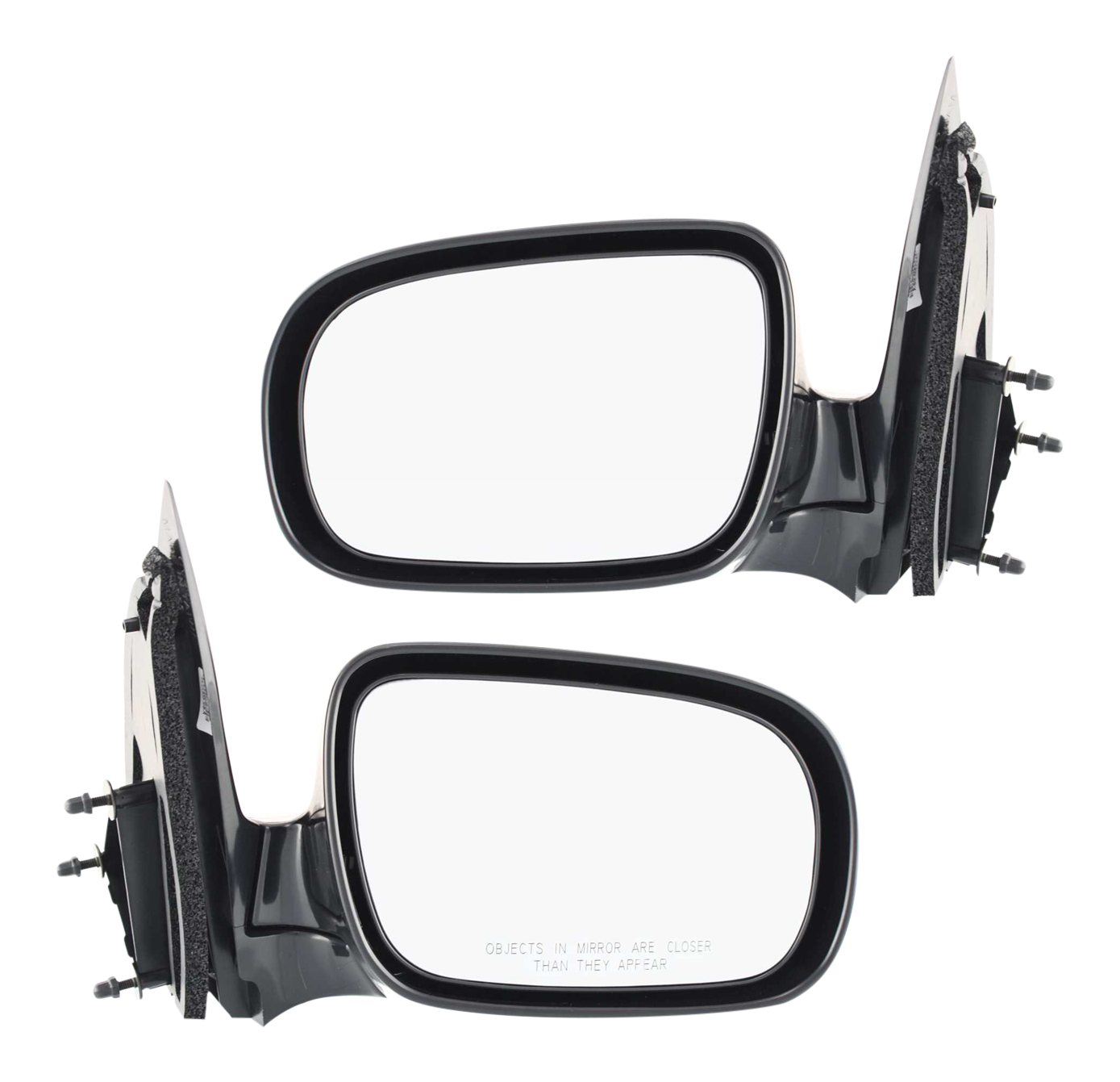 AM VENTURE 97-05 UPLANDER 05-09 MIRROR RH AND LH Manual Adjust Manual Folding Non Heated Paintable SKU SET GM51R Partslink GM1320315 GM1321315 OEM 10349530-10349531