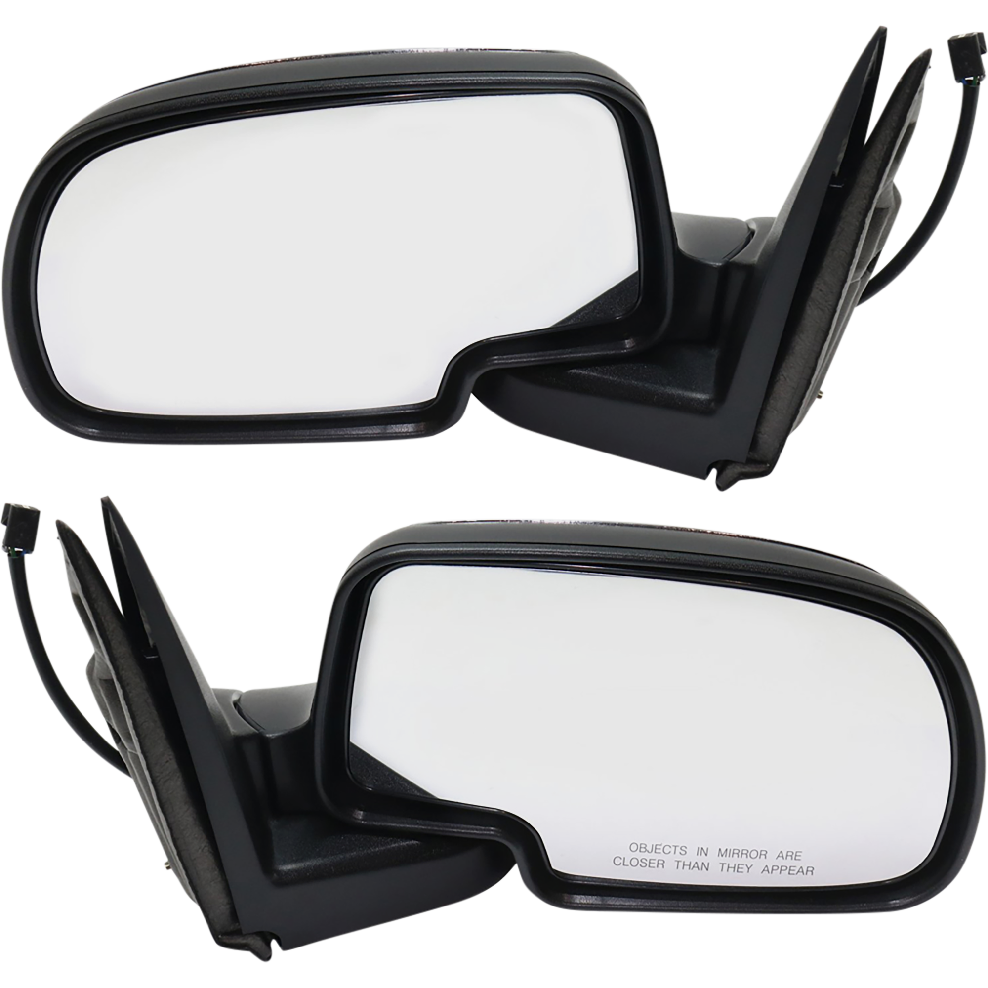 AM SILVERADO SIERRA 99-02 MIRROR RH AND LH Power Manual Folding Non Heated Chrome SKU SET GM59ER Partslink GM1320174 GM1321174 OEM 15172248-15172249