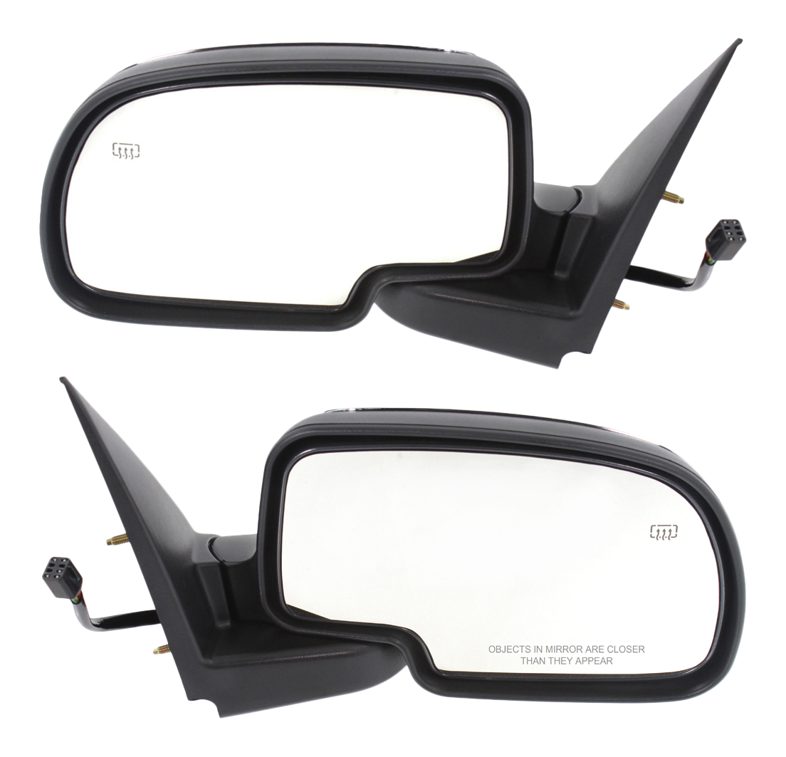 AM SILVERADO SIERRA 99-02 MIRROR RH AND LH Power Manual Folding Heated Chrome SKU SET GM60ER Partslink GM1320173 GM1321173 OEM 15179829-15179830