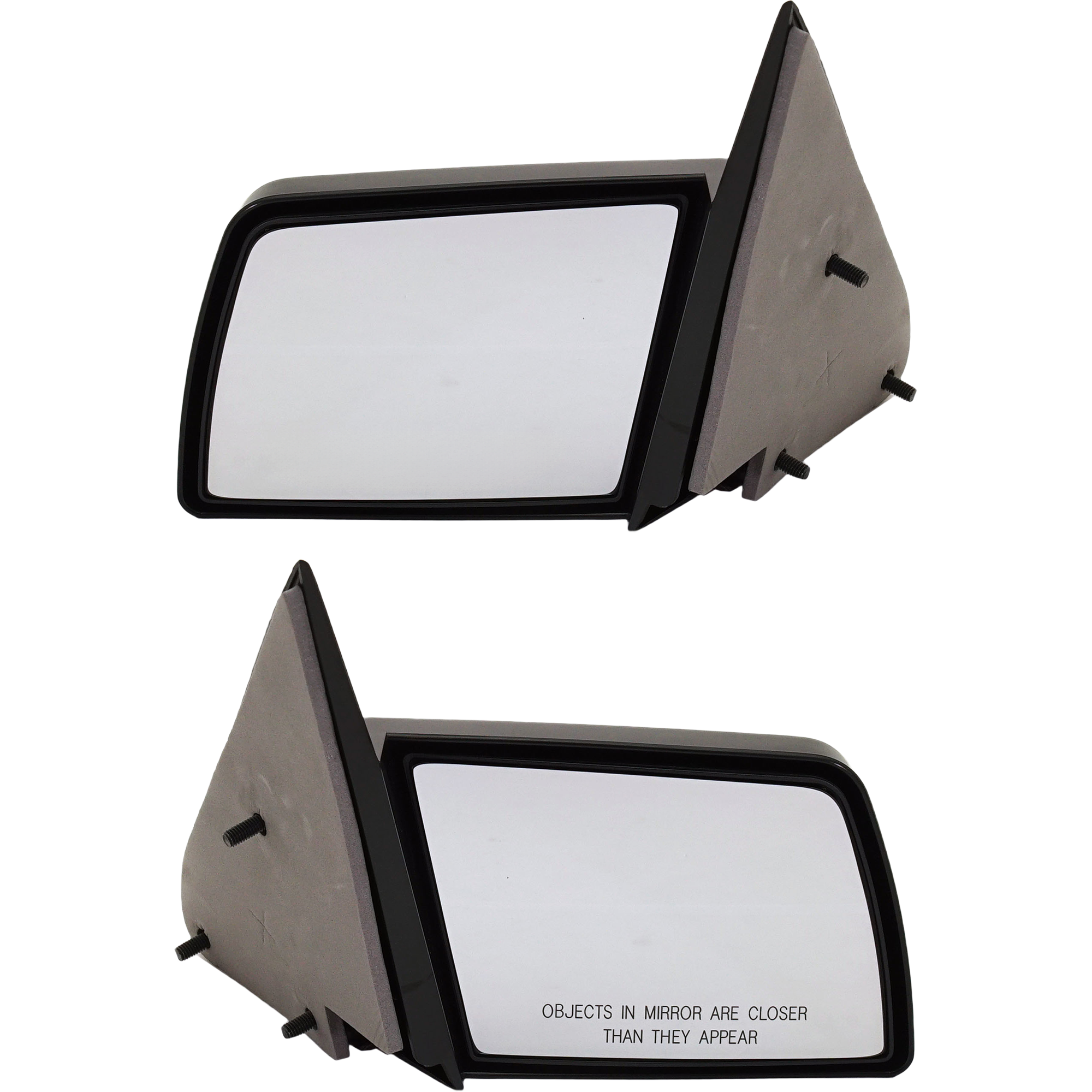 AM C K FULL SIZE P U 88-02 MIRROR RH AND LH Manual Adjust Non Heated Non Folding Paintable No Auto dimming BSD Memory and Signal Light SKU SET GM62R Partslink GM1320170 GM1321170 OEM 15697335-15697336