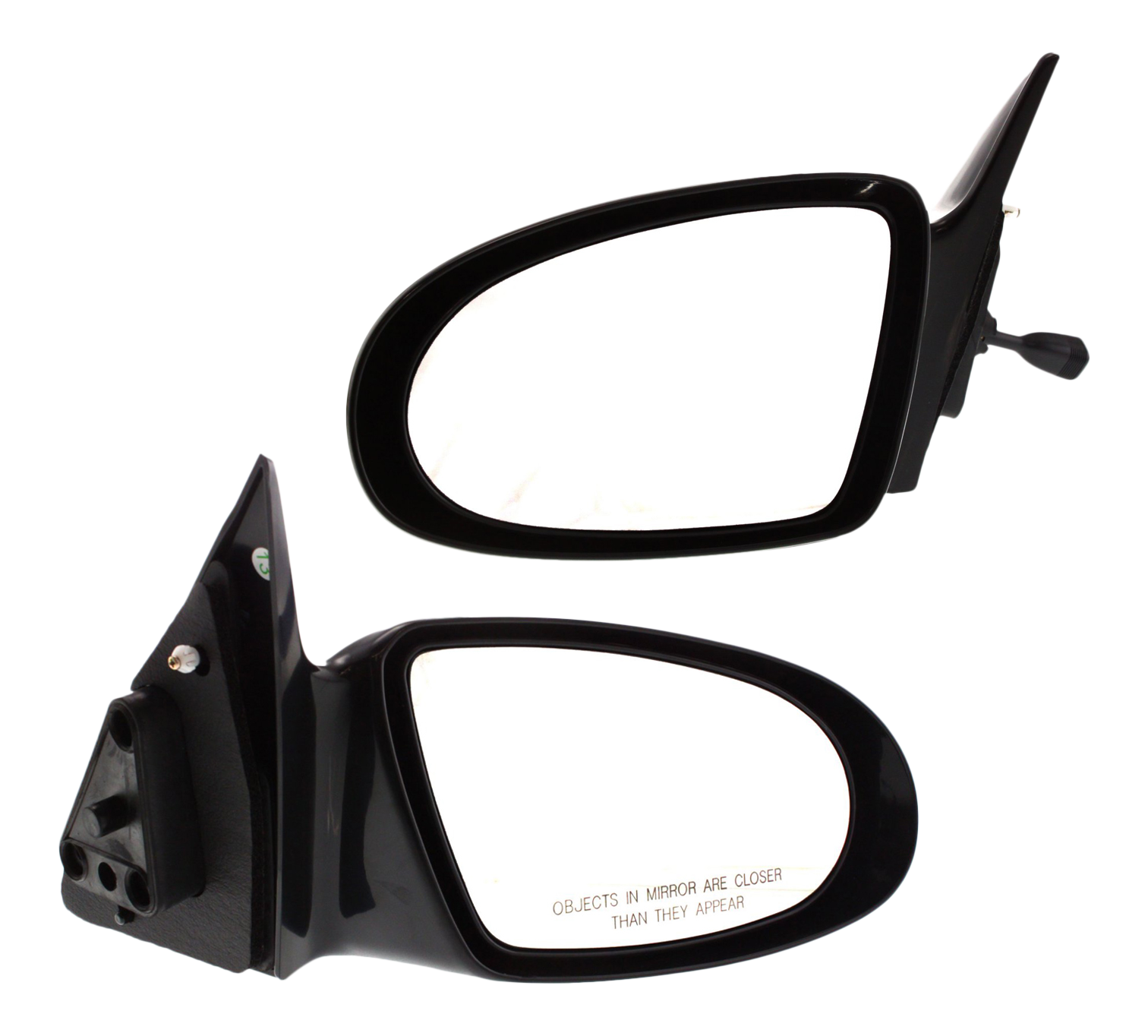 AM PRIZM 93-97 MIRROR RH AND LH Manual Adjust Non Folding Non Heated Paintable SKU SET GM65R Partslink GM1320259 GM1321259 OEM 94855319-94855360