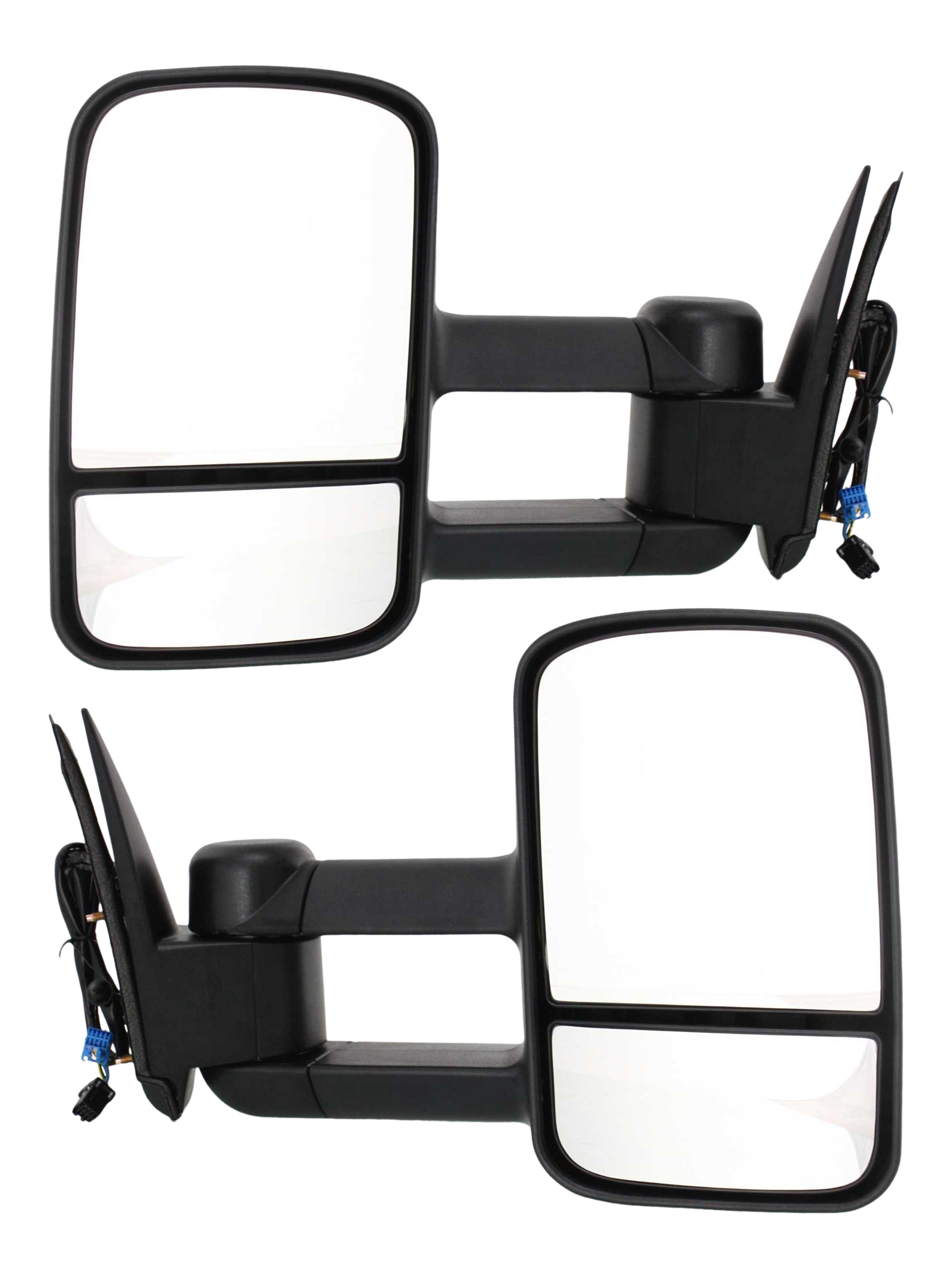 AM SILVERADO SIERRA 03-06 TOWING MIRROR RH AND LH Power Manual Folding Heated Textured No Signal Light Includes 2007 Classic SKU SET GM73ER Partslink GM1320410 GM1321410 OEM 15904034 PFM KSO62076GE 159040