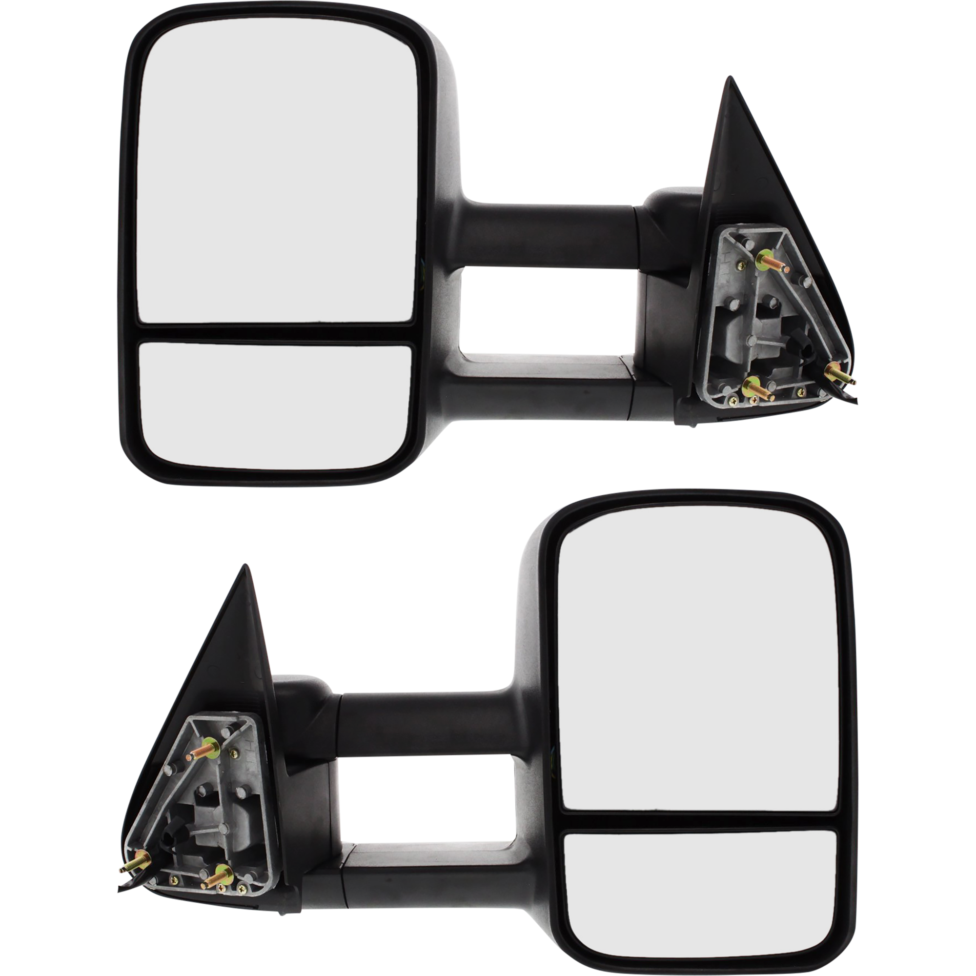 AM SILVERADO SIERRA 99-07 TOWING MIRROR RH AND LH Power Manual Folding Heated Textured No Signal Light SKU SET GM74ER Partslink GM1320411 GM1321411 OEM 15172059 PFM 15172060 PFM