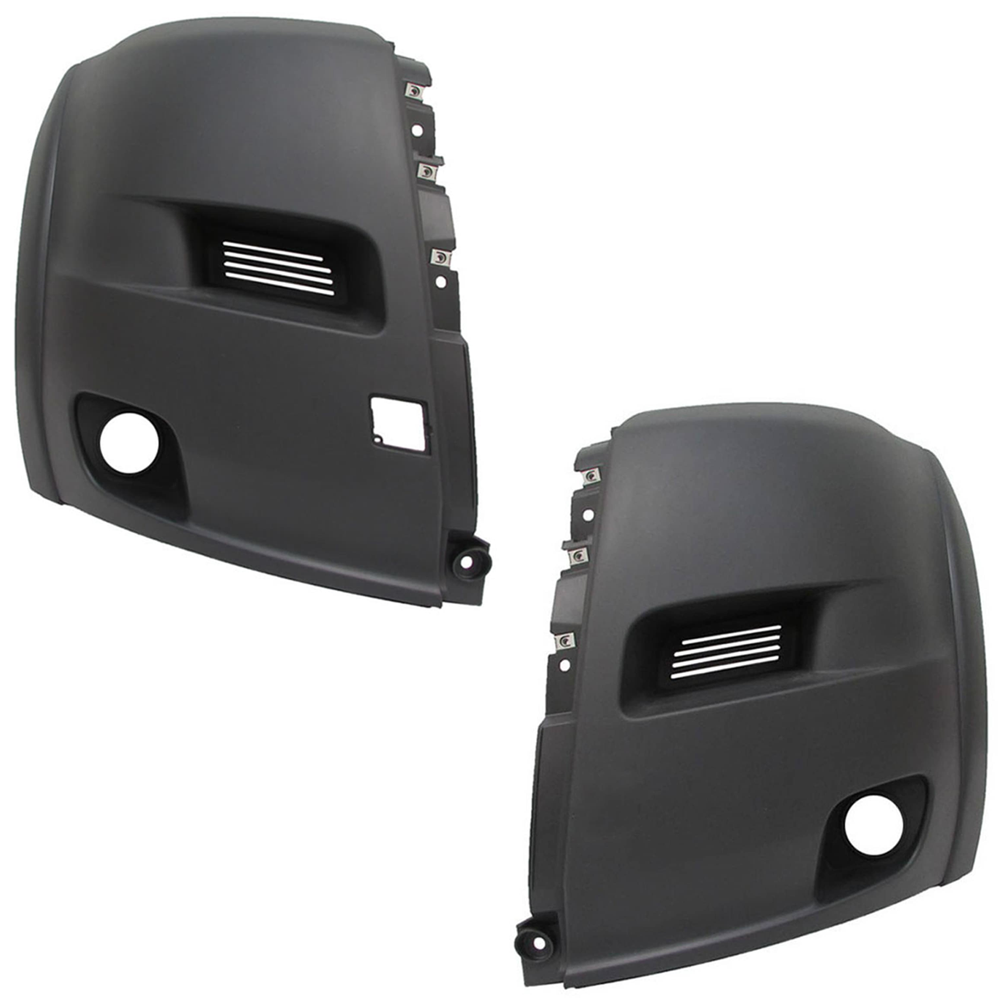 AM PROMASTER 14-20 FRONT BUMPER COVER RLH Textured w Fog Light Holes SKU SET GR01030001 Partslink CH1016107 CH1017107 OEM 1ZT94LAHAA 1ZT96LAHAA