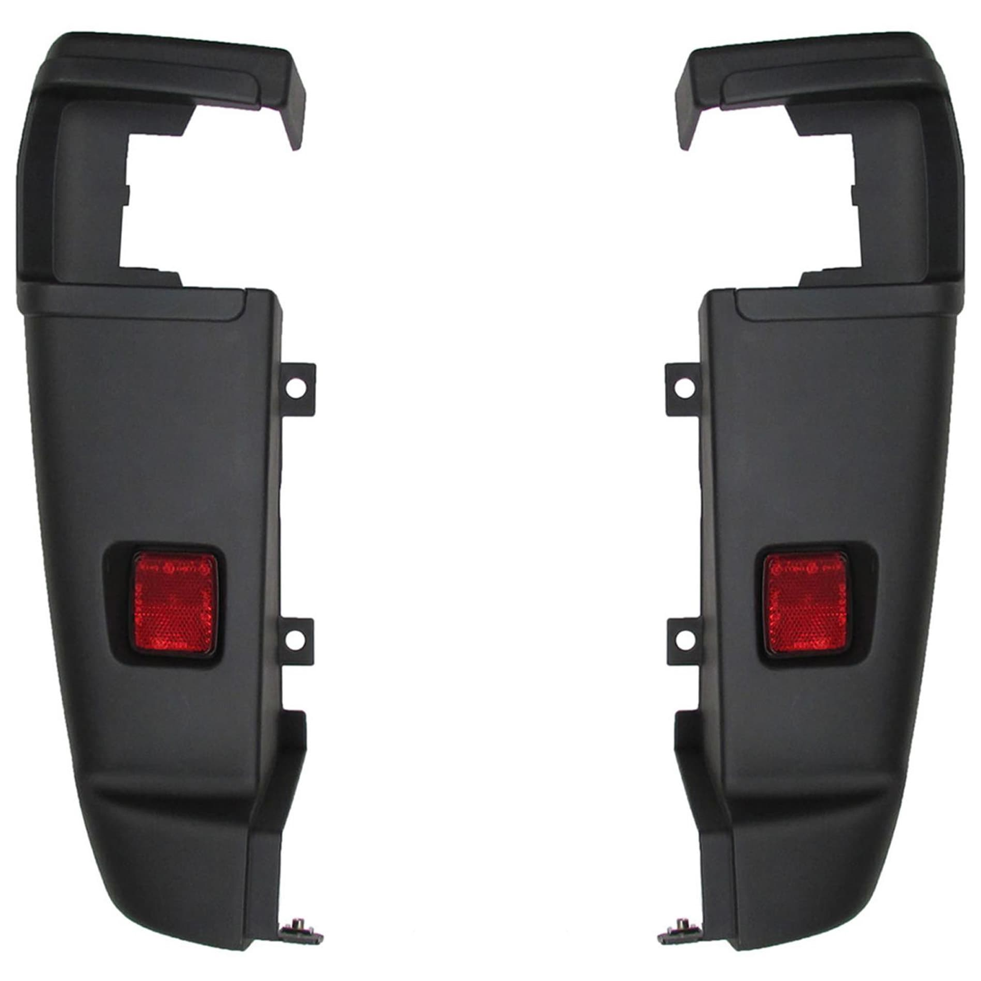 AM PROMASTER VAN 21-21 REAR BUMPER END RH AND LH Textured w Blind Spot Sensor Holes SKU SET GR76110003 Partslink CH1116106 CH1117106 OEM 6ZH24JXWAA 6ZH36JXWAA