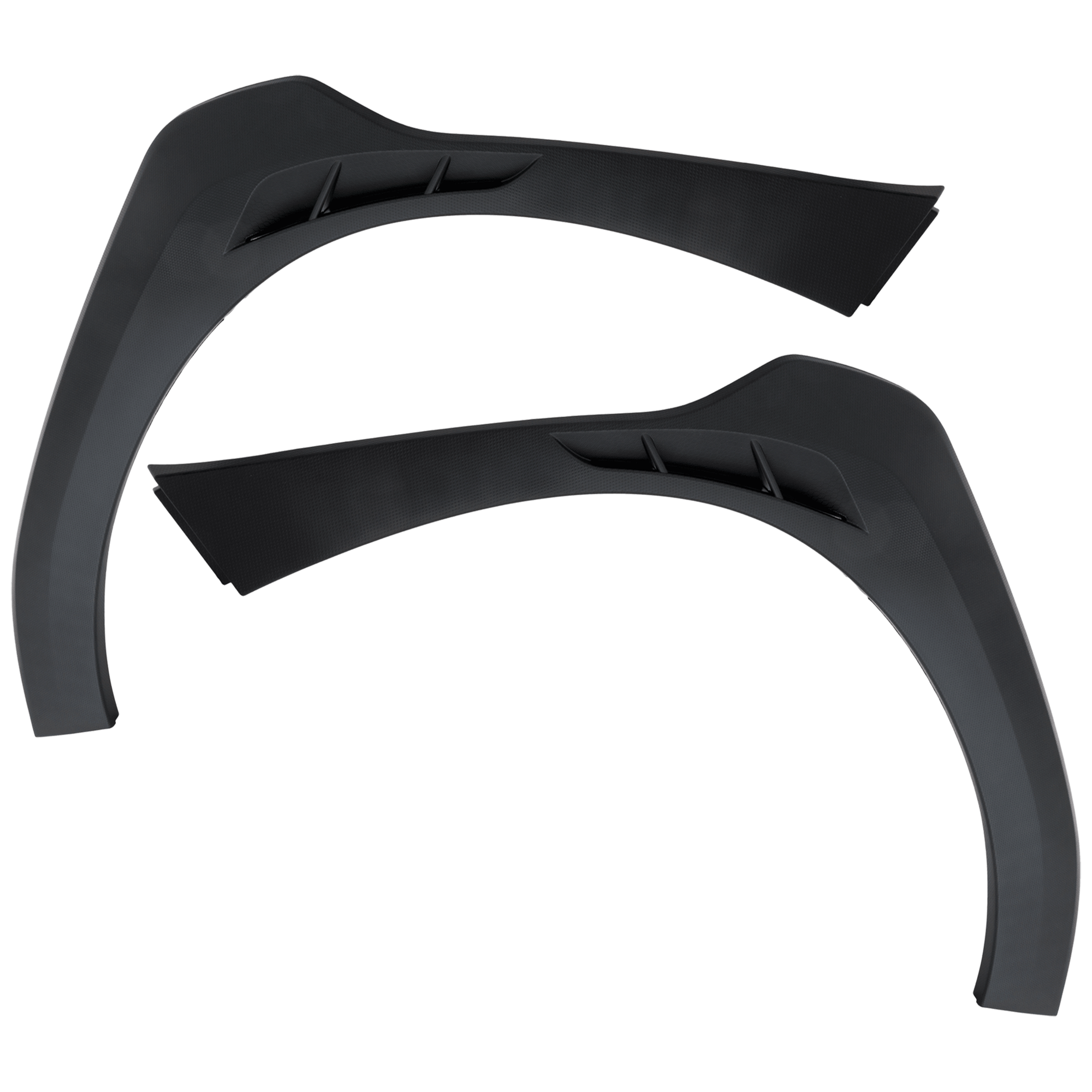 AM CROSSTREK 24-24 FRONT WHEEL OPENING MOLDING RH AND LH On Garnish Textured Black Limited Onyx Edition Sport Models SKU SET GS22130027 Partslink SU1290105 SU1291105 OEM 91112FN20A 91112FN21A