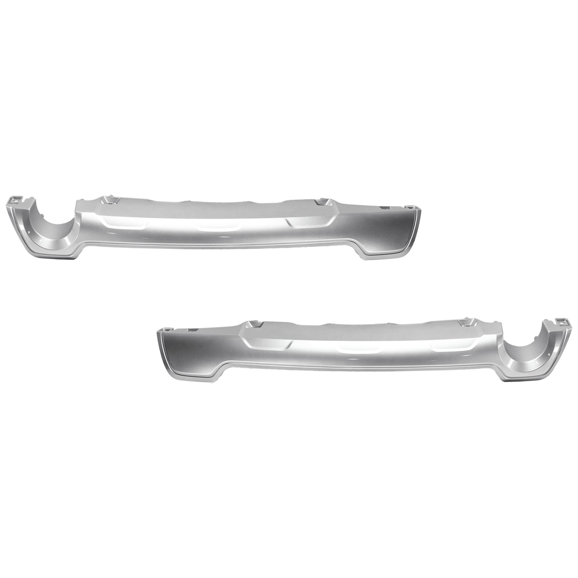 AM CROSSTREK 24-25 REAR BUMPER MOLDING RH AND LH Lower Side Cover Textured Base Convience Premium Touring Models CAPA SKU SET GS76350001Q Partslink SU1146100C SU1147100C OEM 57731FN640-57731FN650