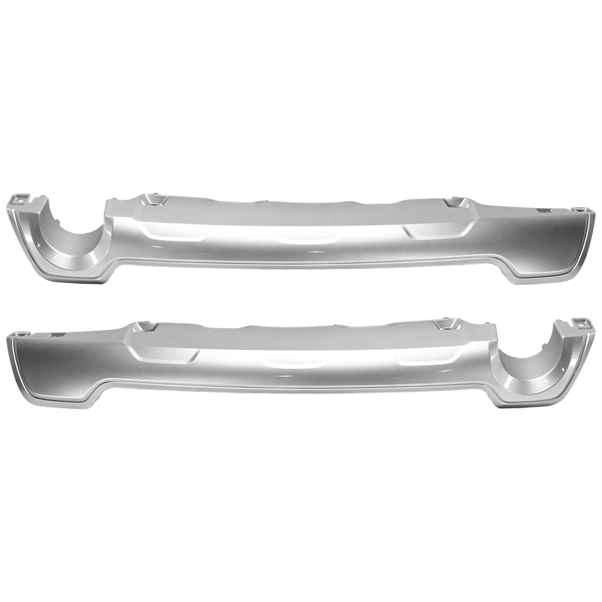 AM CROSSTREK 24-25 REAR BUMPER MOLDING RH AND LH Lower Side Cover Textured Base Convience Premium Touring Models SKU SET GS76350001 Partslink SU1146100 SU1147100 OEM 57731FN640-57731FN650