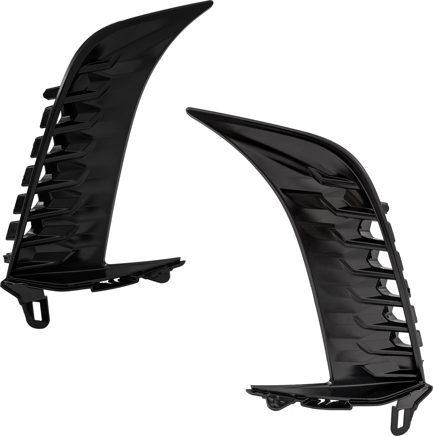 AM CAMRY 25-25 FOG LAMP COVER RH AND LH Gloss Black XSE Model SKU SET GT10770035 Partslink TO1038286 TO1039286 OEM 52712AQ030-52713AQ030