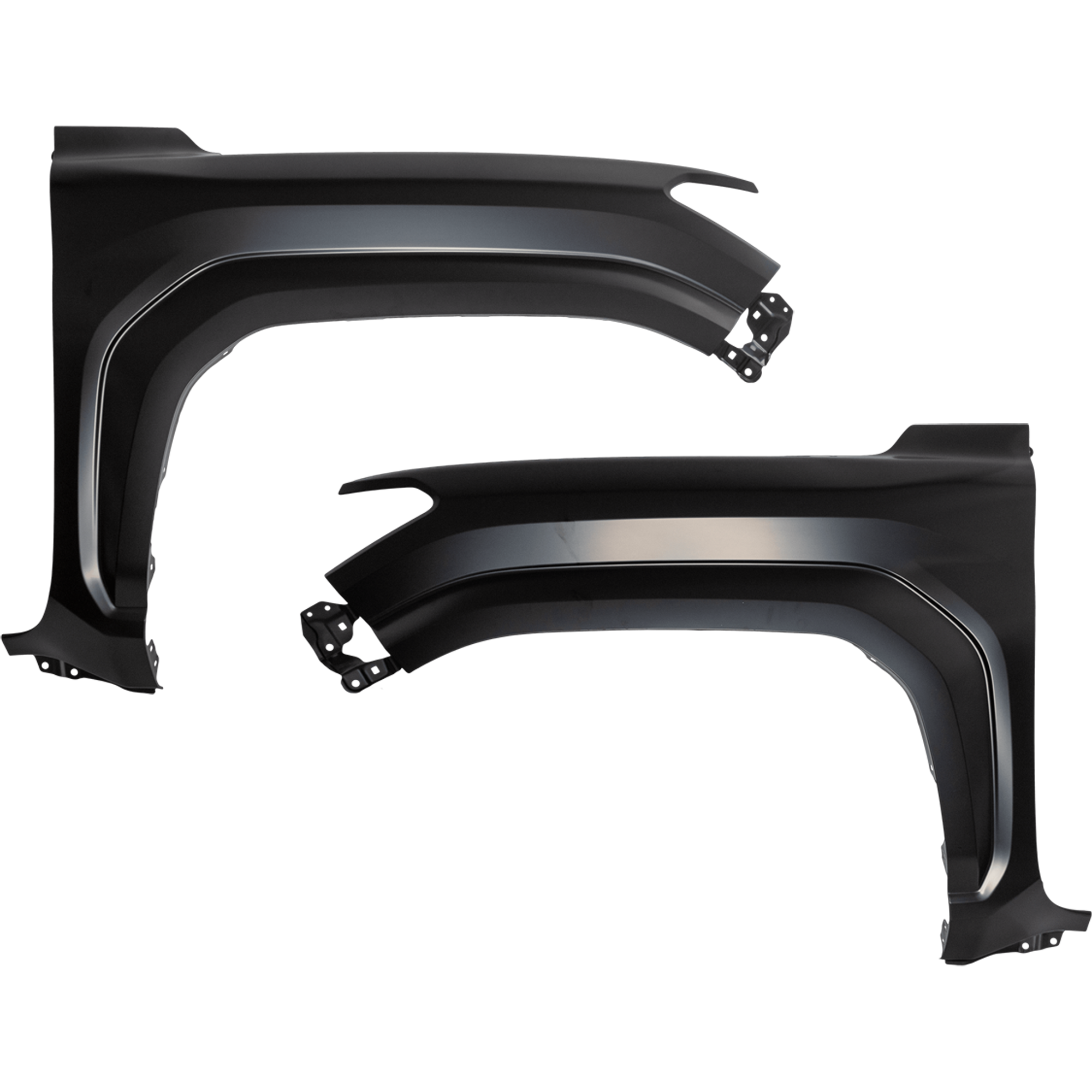 AM TACOMA 24-25 FRONT FENDER RH AND LH Primed Crew Cab w o Fender Flare Holes SKU SET GT22010057 Partslink TO1240289 TO1241289 OEM 53811AK010-53812AK010