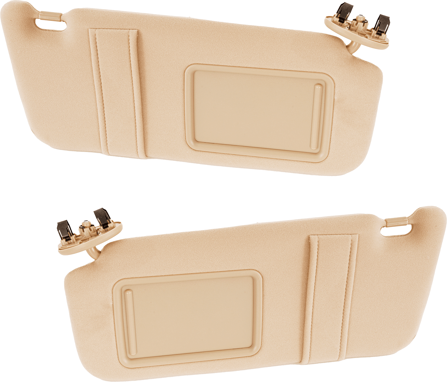 AM CAMRY 07-11 SUN VISOR RH AND LH Beige Non Illuminated SKU SET GT42170005 OEM 0400230106E0-7431006750E0-0400