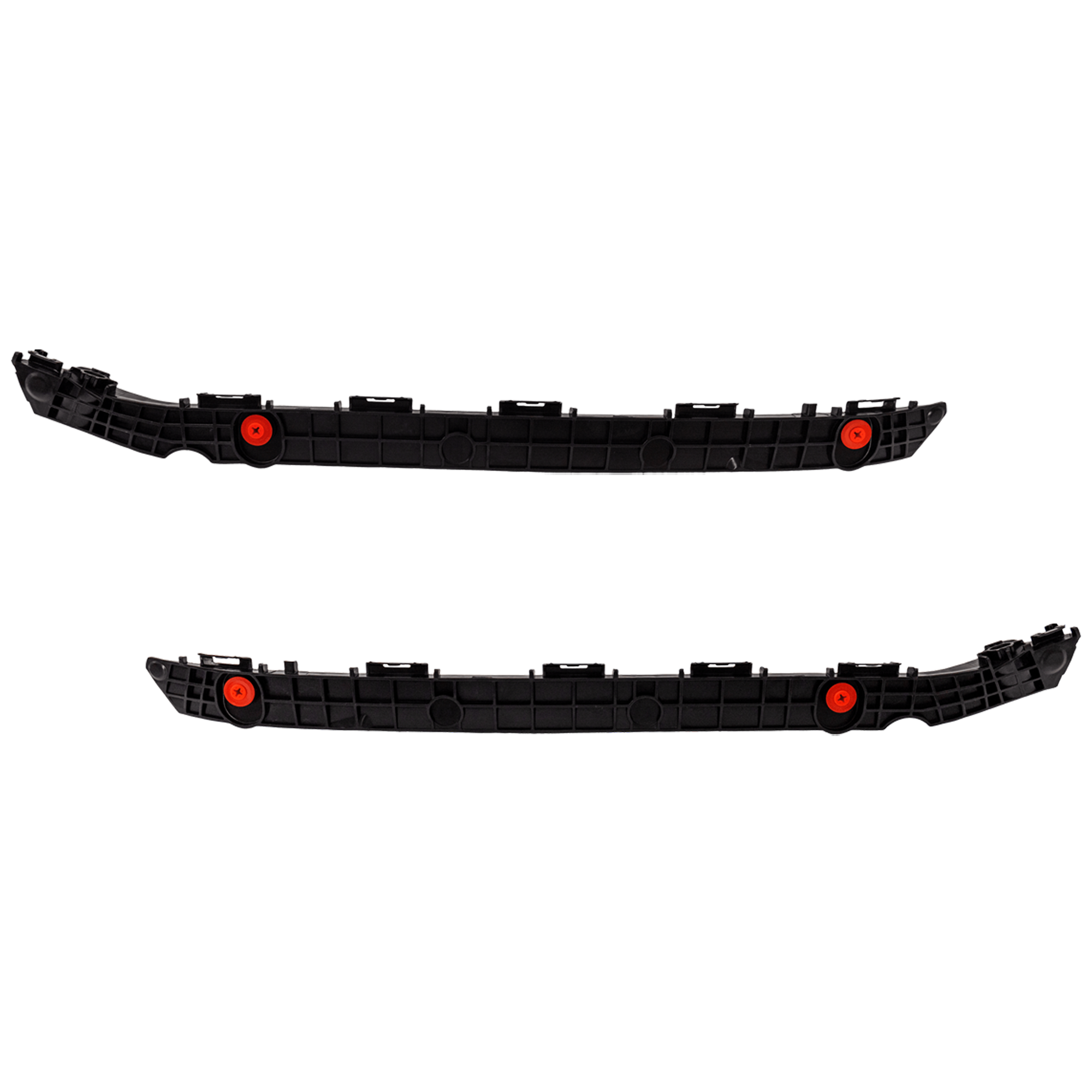 AM CAMRY 25-25 REAR BUMPER BRACKET RH AND LH Cover Retainer ABS Raw Plastic w Hardware SKU SET GT76330001 Partslink TO1142162 TO1143162 OEM 52575AQ010-52576AQ010