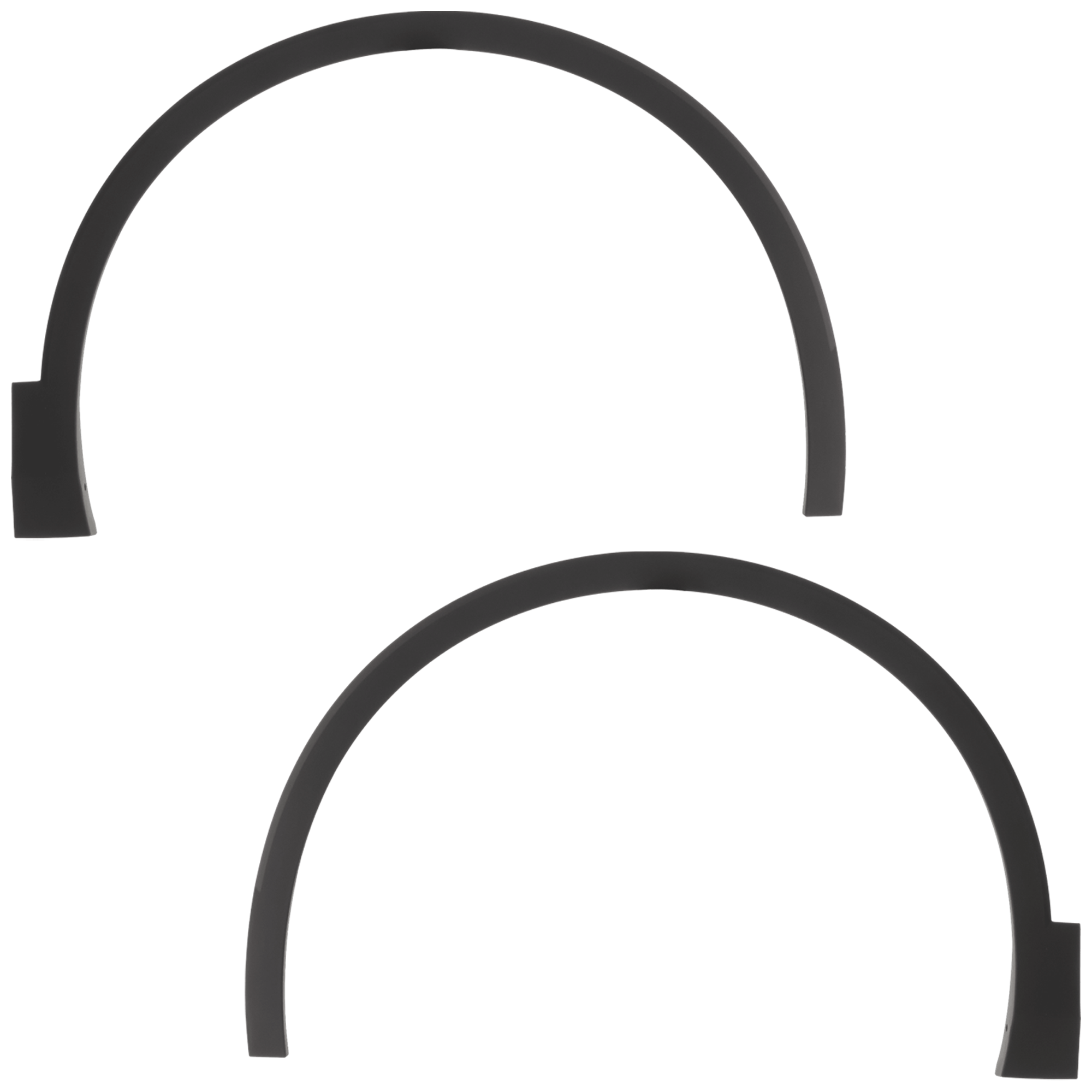 AM TIGUAN 22-23 FRONT WHEEL OPENING MOLDING RH AND LH OE Style Textured Gray Comfortline S SE Trendline Models CAPA SKU SET GV22130007Q Partslink VW1290111C VW1291111C OEM 5NN854731B9B9-5NN854732B9B9