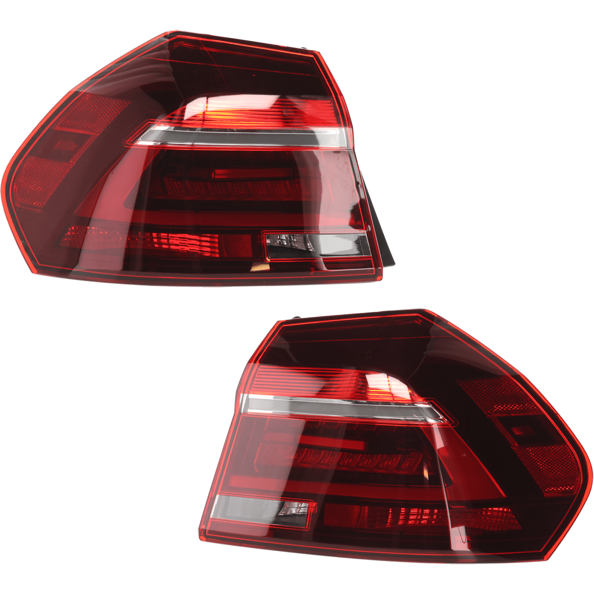 AM PASSAT 17-19 TAIL LAMP RH AND LH Outer Assembly LED From 7-4-16 CAPA SKU SET GV73010029AQ Partslink VW2805123C VW2804123C OEM 561945208C 561945207C