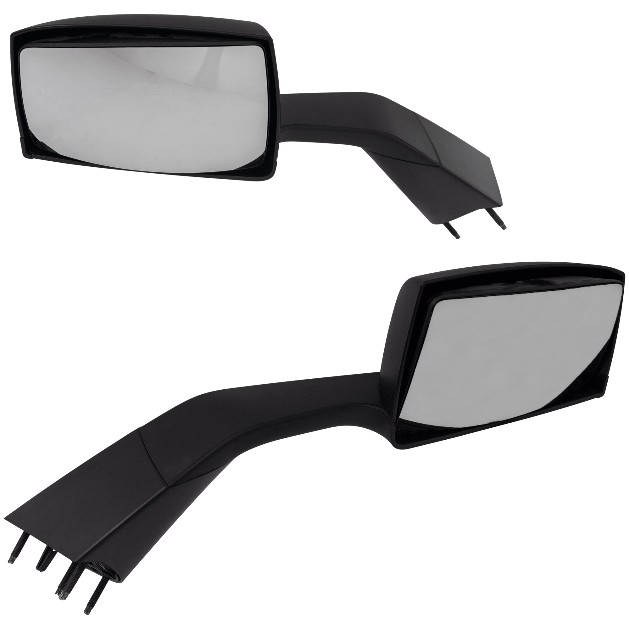AM VOLVO VNL 17-24 HOOD MIRROR RH AND LH Manual Adjust Non Folding Non Heated Textured SKU SET GVL53R HD OEM 82735741-82735743