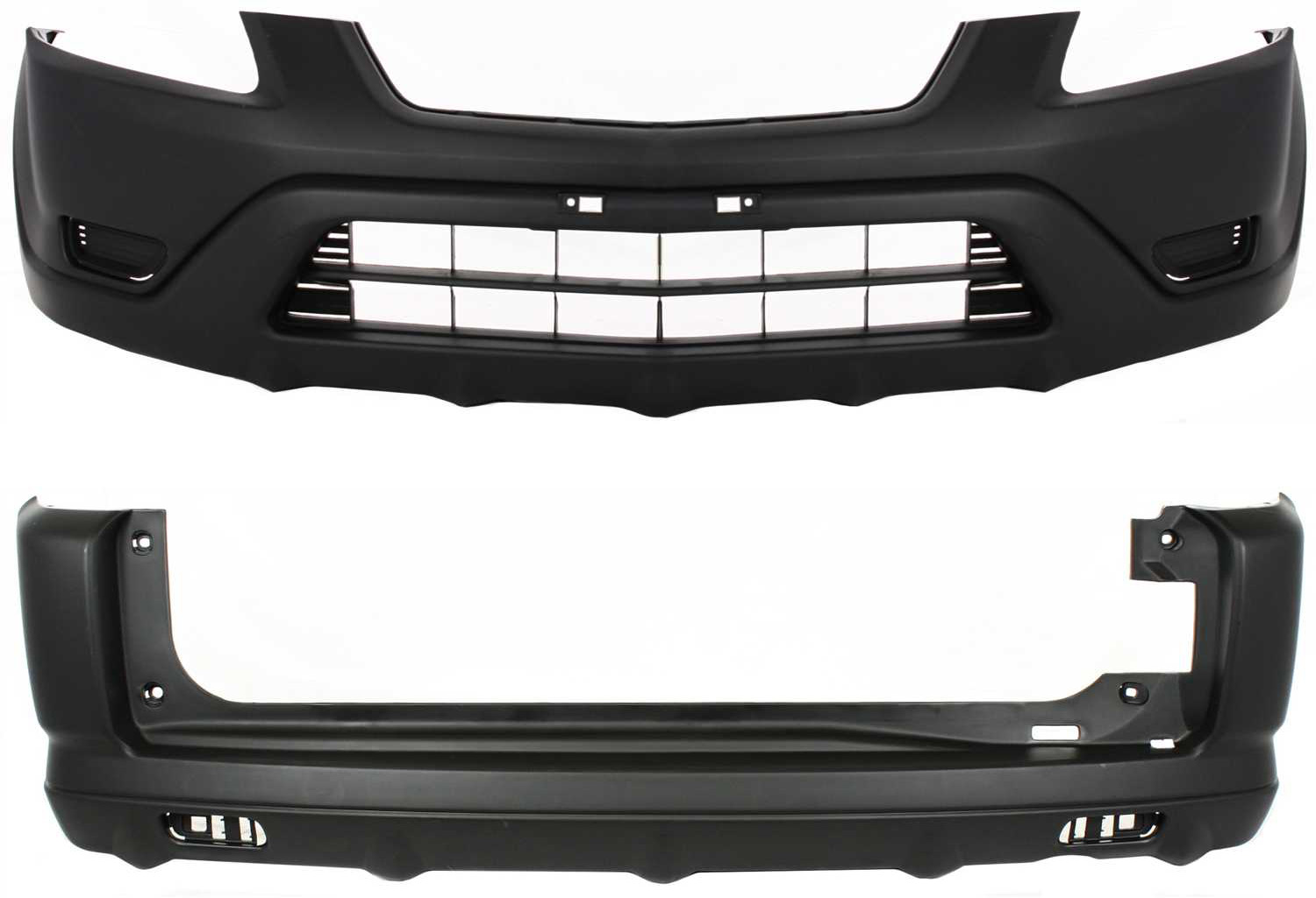 AM CR V 02-04 FRONT AND REAR BUMPER COVER Textured USA Built SKU SET H010309-2 Partslink HO1000202 HO1100203 OEM 04711S9AA90-04715S9AA90
